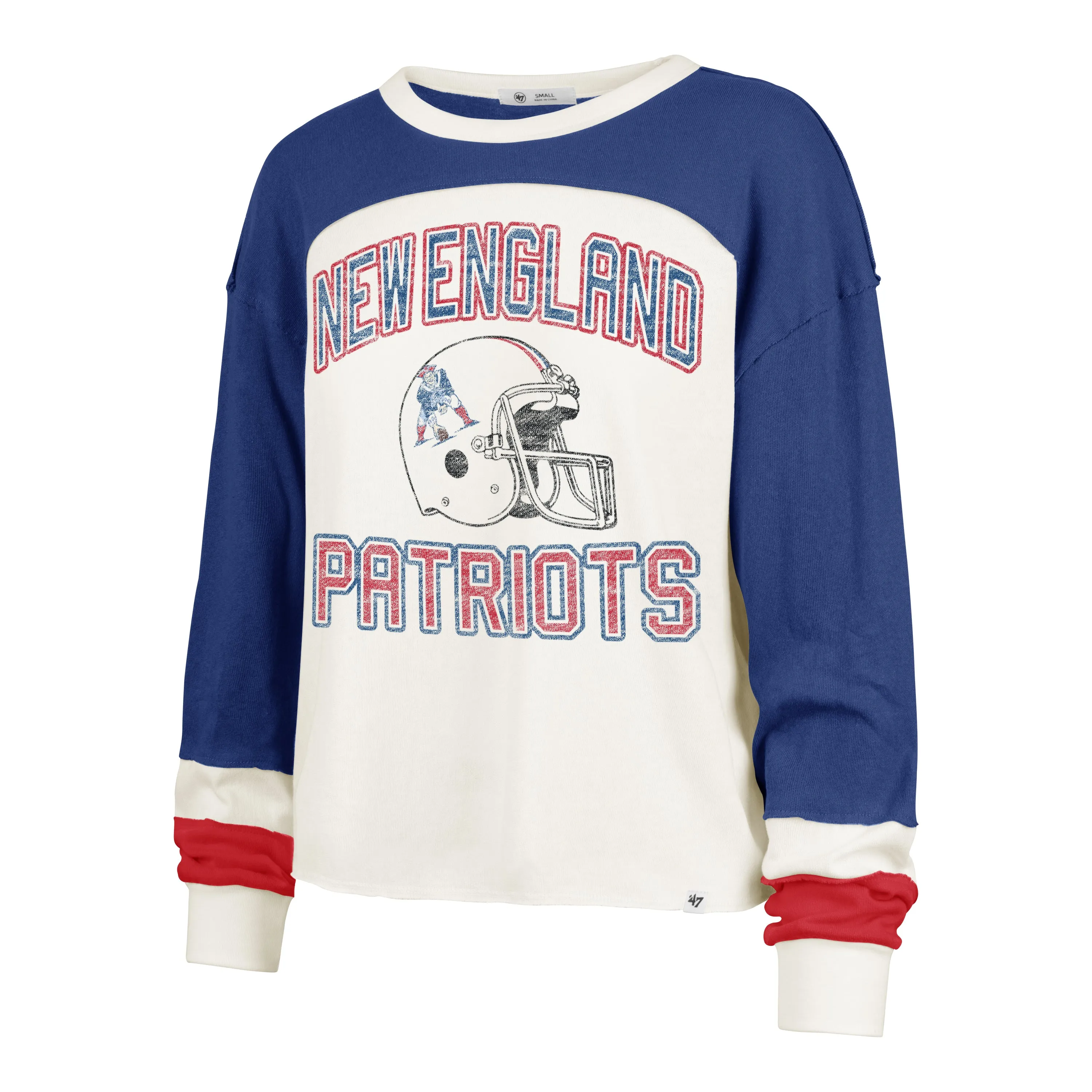 NEW ENGLAND PATRIOTS HISTORIC GRIDIRON CURVE '47 TONI LONG SLEEVE TEE WOMENS sold by 47
