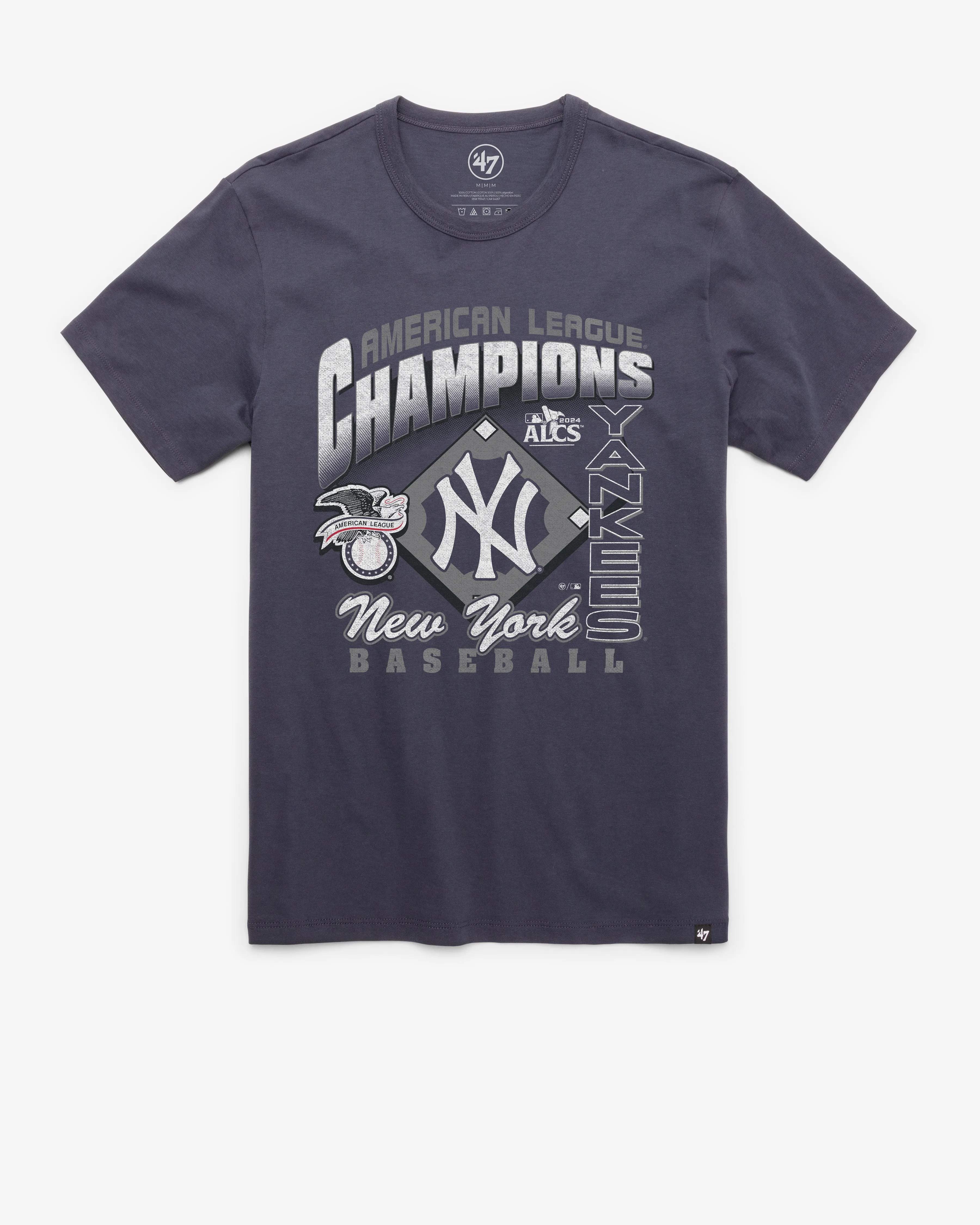 NEW YORK YANKEES 2024 AMERICAN LEAGUE CHAMPIONS '47 FRANKLIN TEE sold by 47