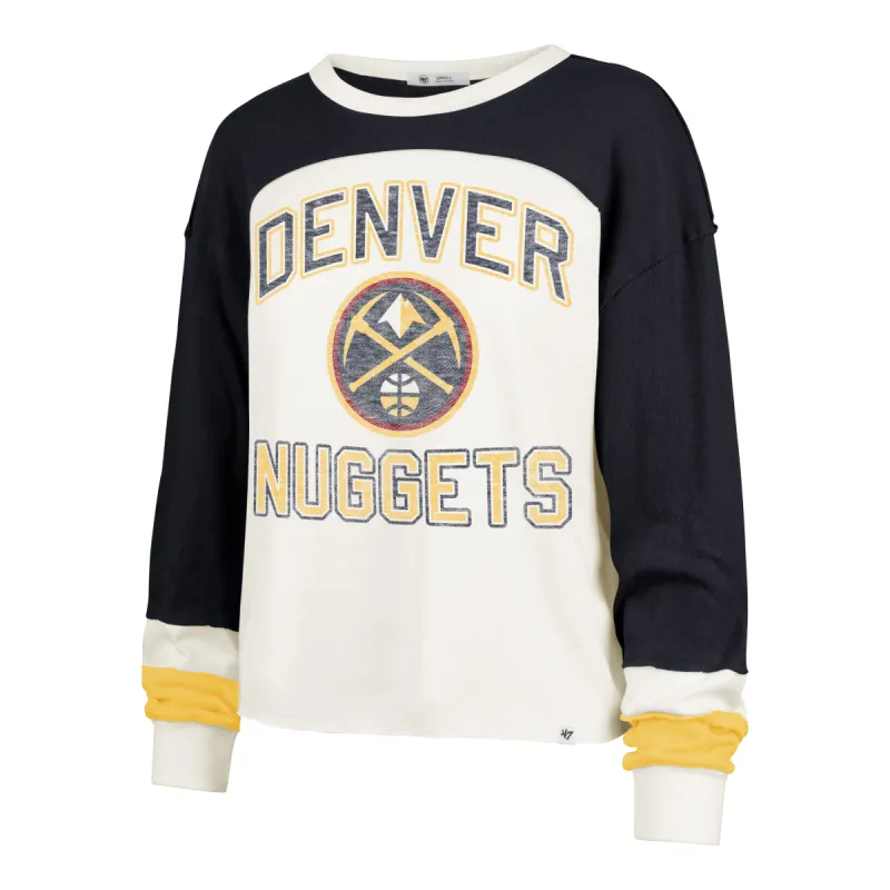 DENVER NUGGETS ARENA CURVE '47 TONI LONG SLEEVE TEE WOMENS made by 47