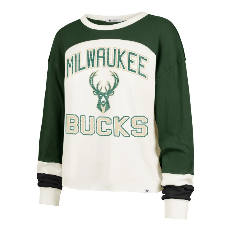 MILWAUKEE BUCKS ARENA CURVE '47 TONI LONG SLEEVE TEE WOMEN made by 47