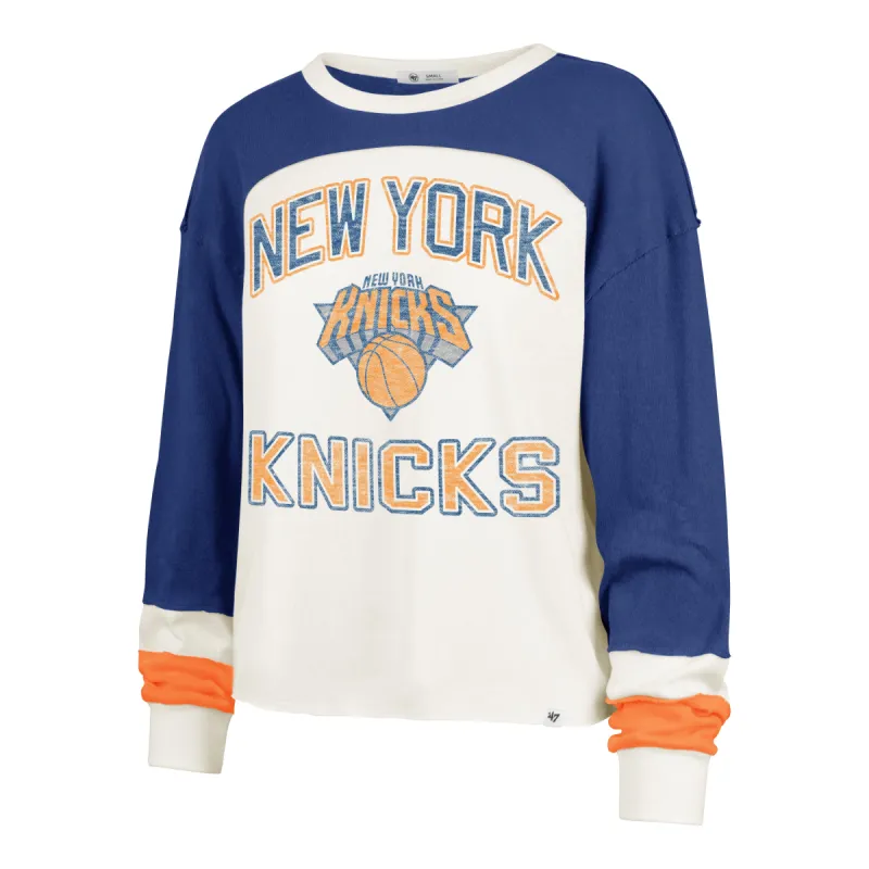 NEW YORK KNICKS ARENA CURVE '47 TONI LONG SLEEVE TEE WOMEN made by 47