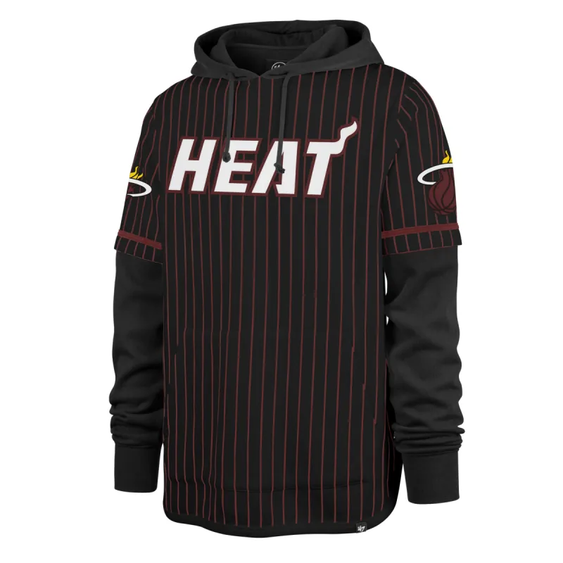 MIAMI HEAT PINSTRIPE '47 SHORTSTOP PULLOVER HOOD sold by 47