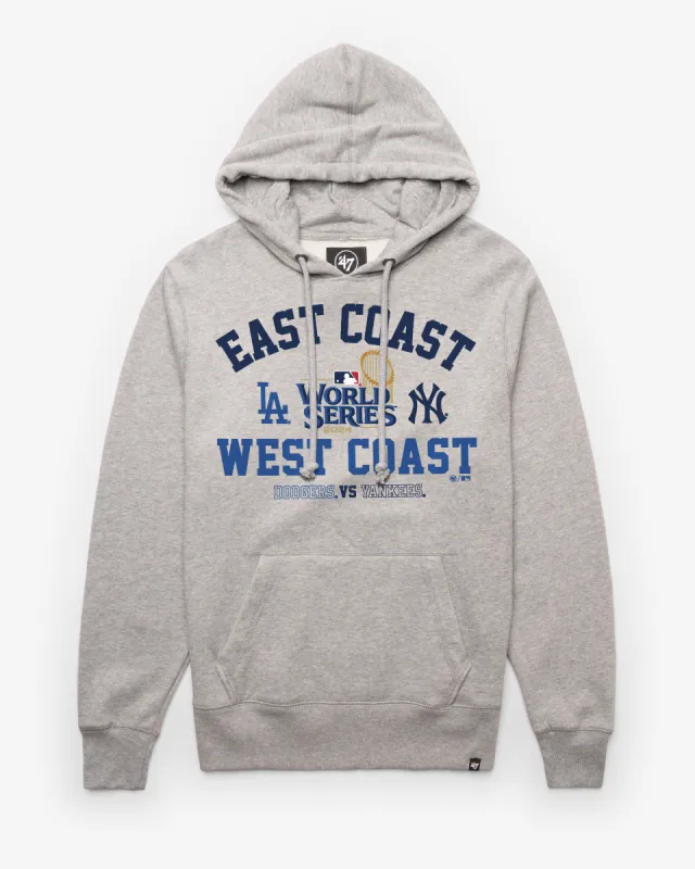 NEW YORK YANKEES VS. LOS ANGELES DODGERS DUELING MLB 2024 WORLD SERIES ID '47 HEADLINE HOOD made by 47