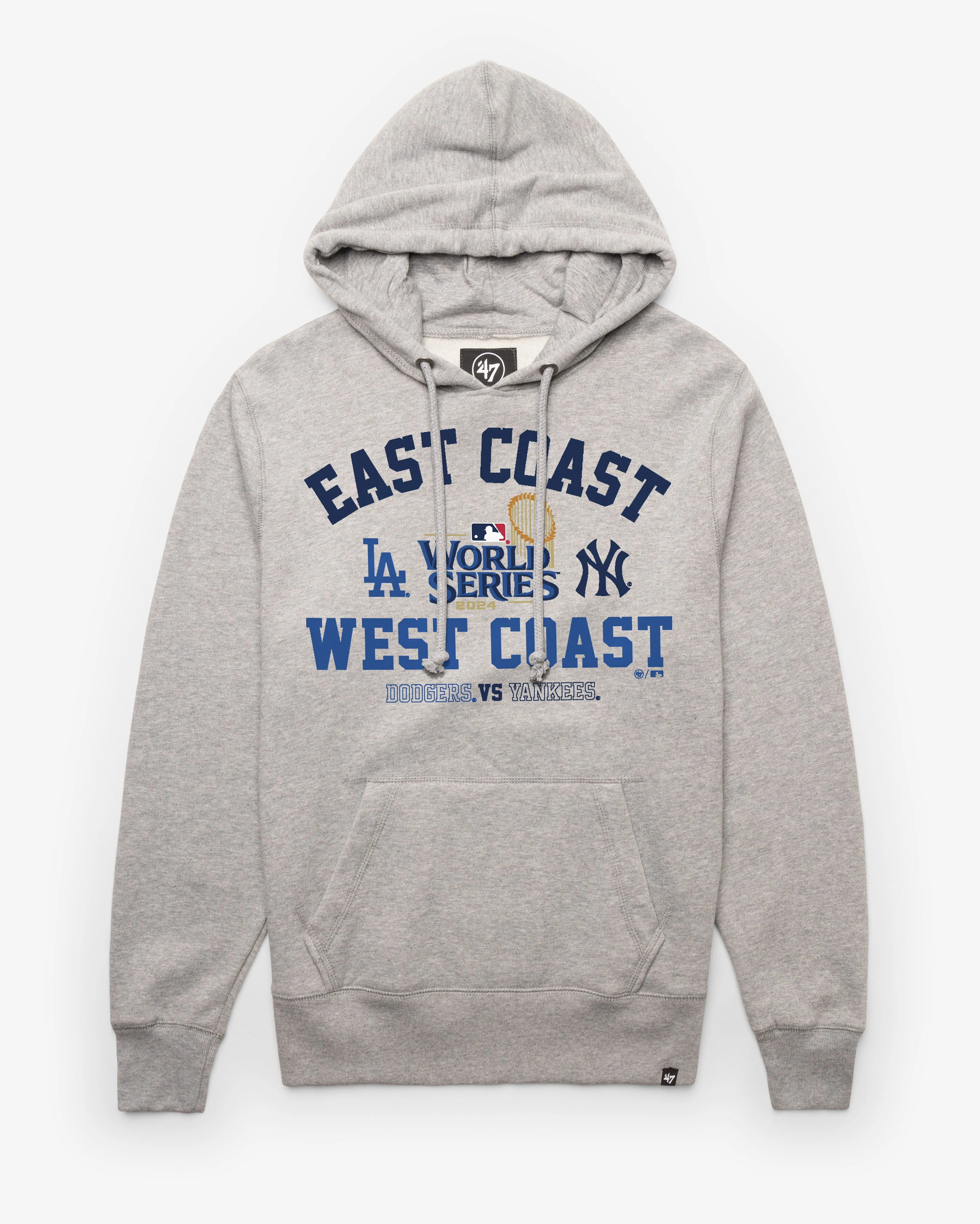 NEW YORK YANKEES VS. LOS ANGELES DODGERS DUELING MLB 2024 WORLD SERIES ID '47 HEADLINE HOOD sold by 47