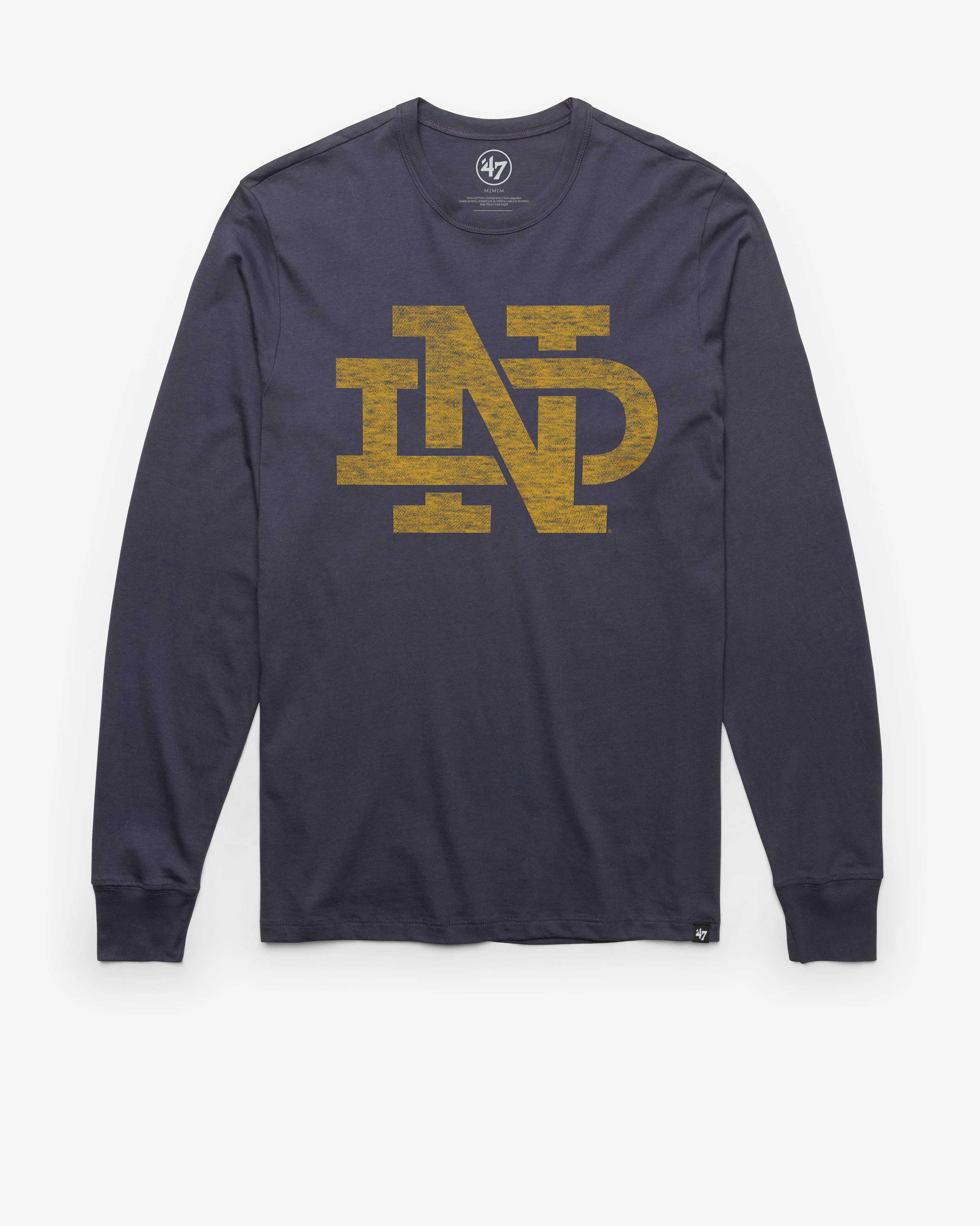 NOTRE DAME FIGHTIN IRISH VINTAGE PREMIER '47 FRANKLIN LONG SLEEVE TEE sold by 47