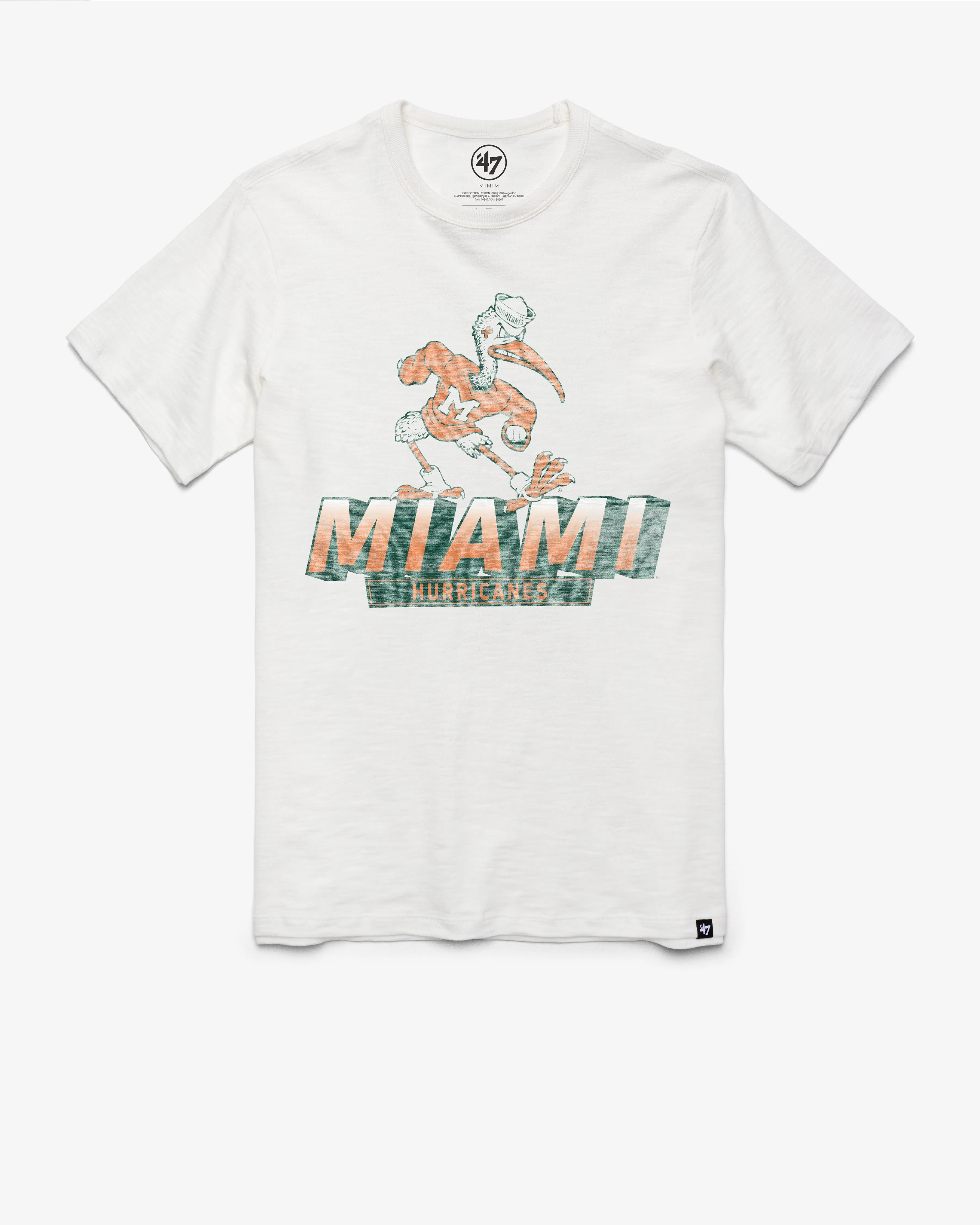 MIAMI HURRICANES VINTAGE TOPSIDE '47 SCRUM TEE sold by 47