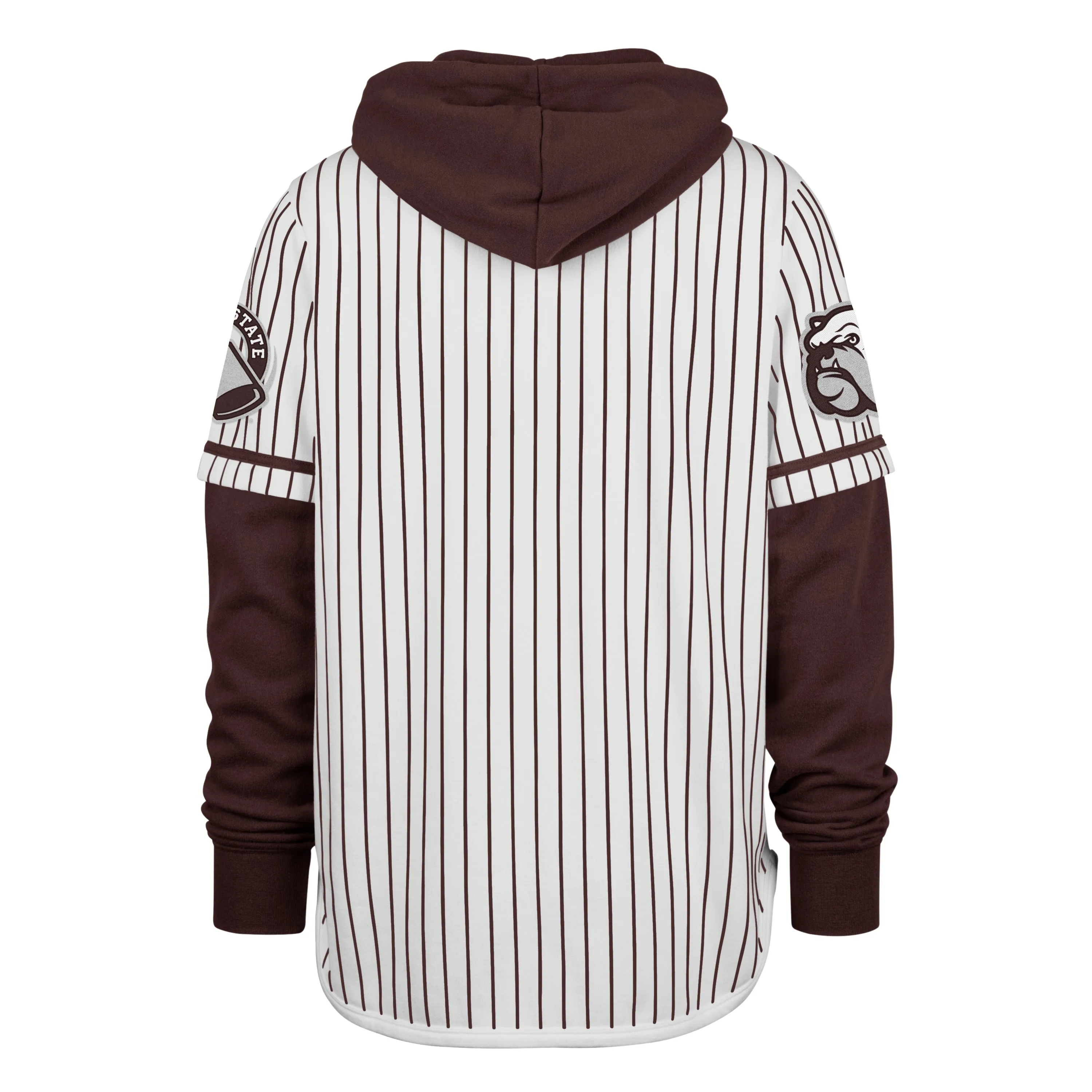 MISSISSIPPI STATE BULLDOGS PINSTRIPE '47 SHORTSTOP PULLOVER HOOD sold by 47 product image thumbnail 2