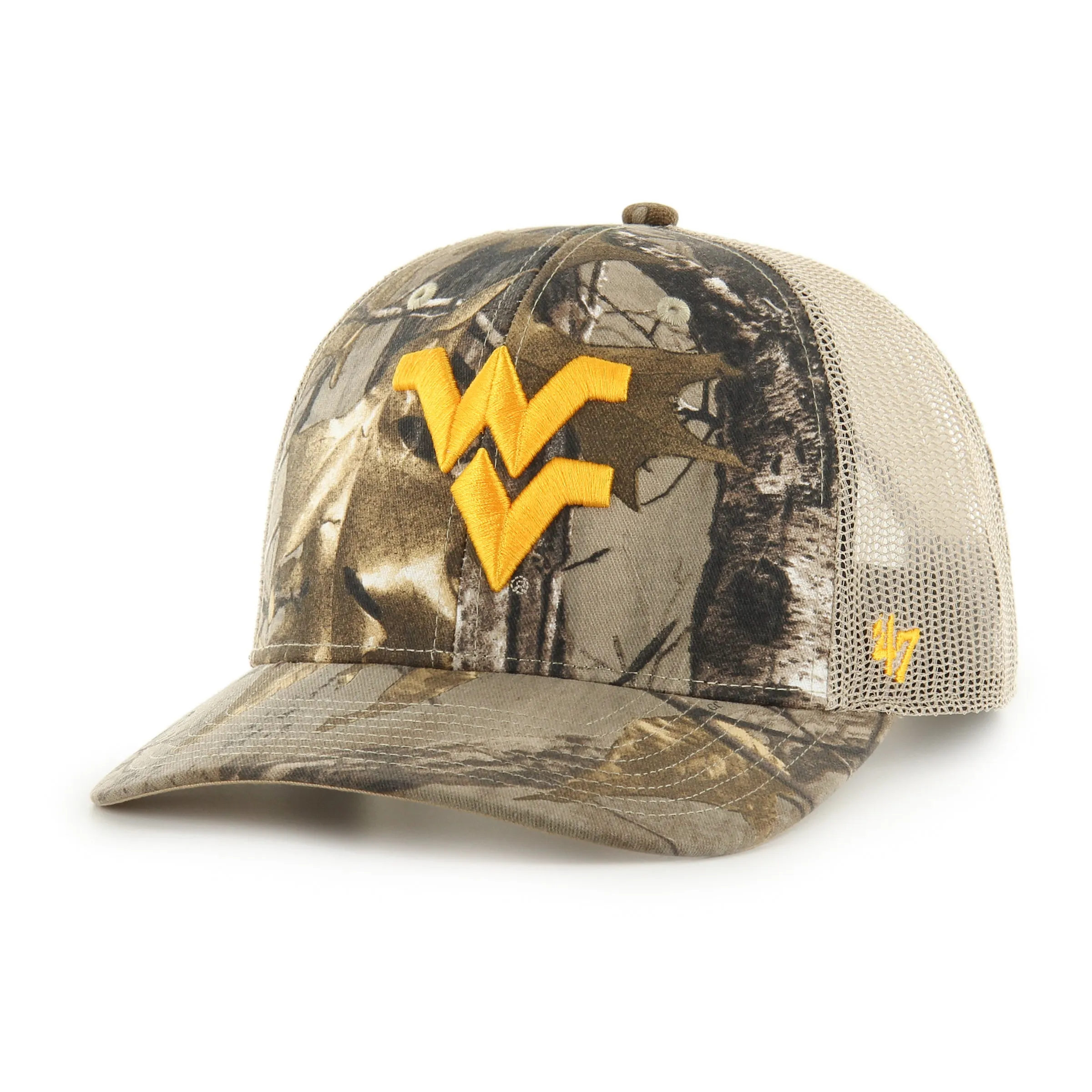 WEST VIRGINIA MOUNTAINEERS REALTREE X '47 TRUCKER sold by 47