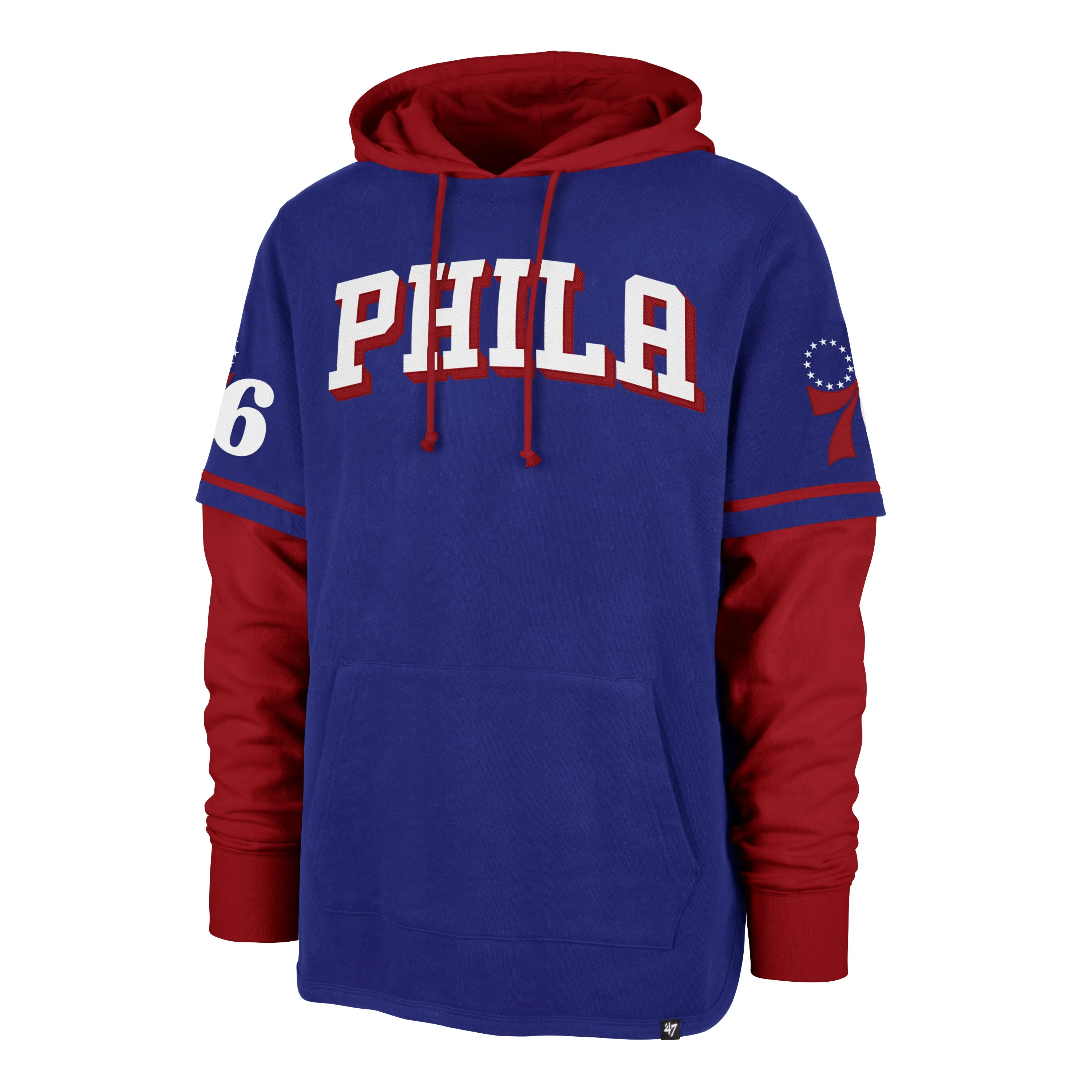 PHILADELPHIA 76ERS TRIFECTA '47 SHORTSTOP PULLOVER HOOD sold by 47