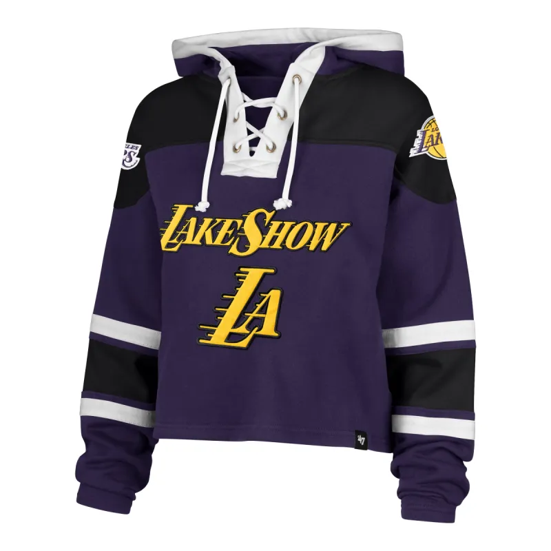 LOS ANGELES LAKERS CITY EDITION CROPPED SUPERIOR '47 LACER HOOD WOMENS sold by 47
