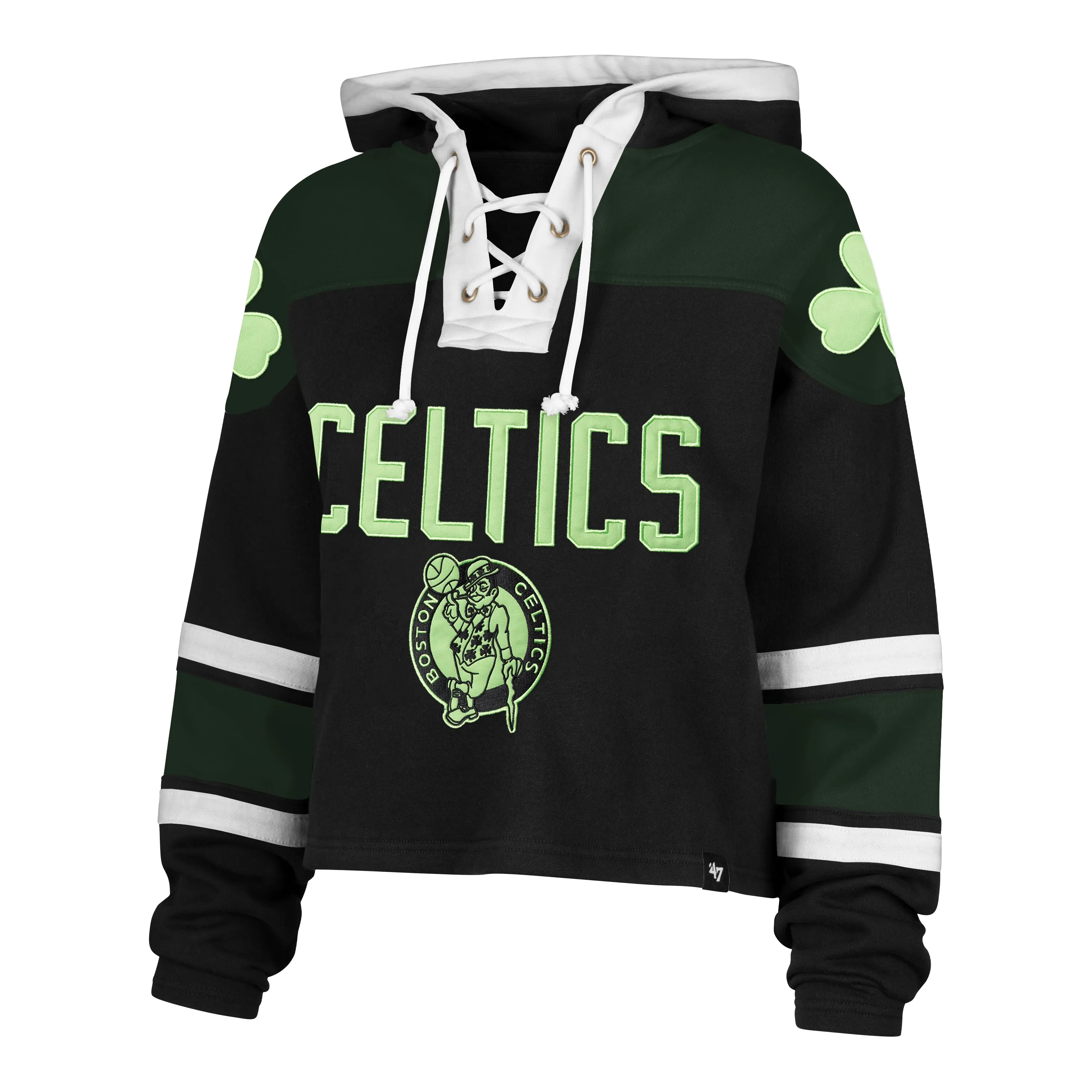 BOSTON CELTICS CITY EDITION CROPPED SUPERIOR '47 LACER HOOD WOMENS sold by 47