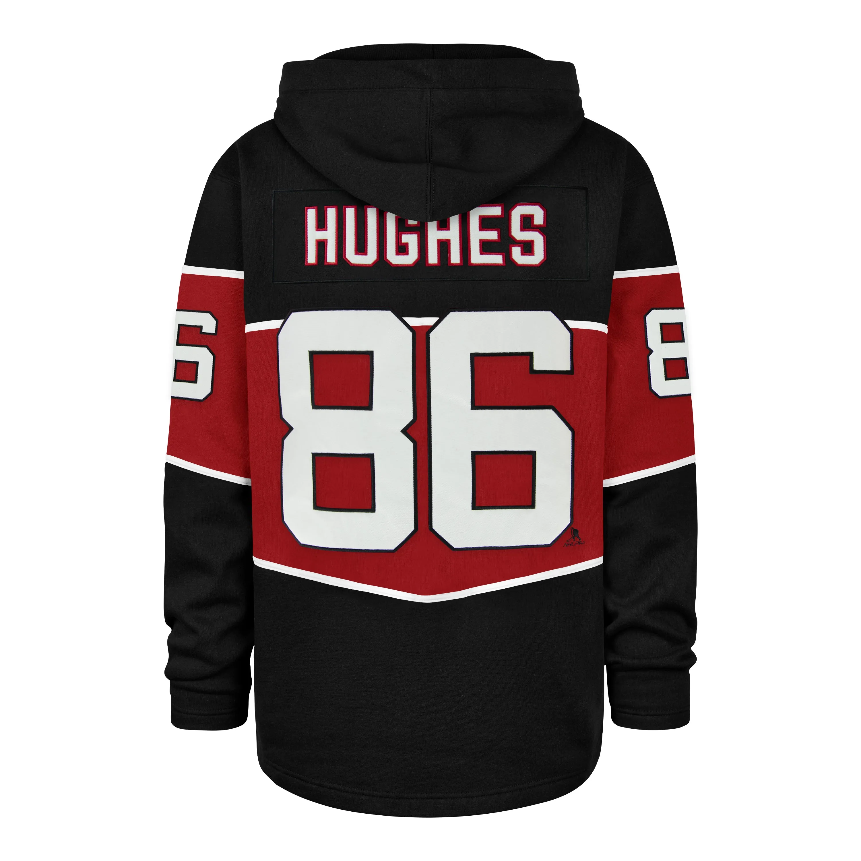 NEW JERSEY DEVILS JACK HUGHES '47 RUN POINT LACER HOOD sold by 47 product image thumbnail 2
