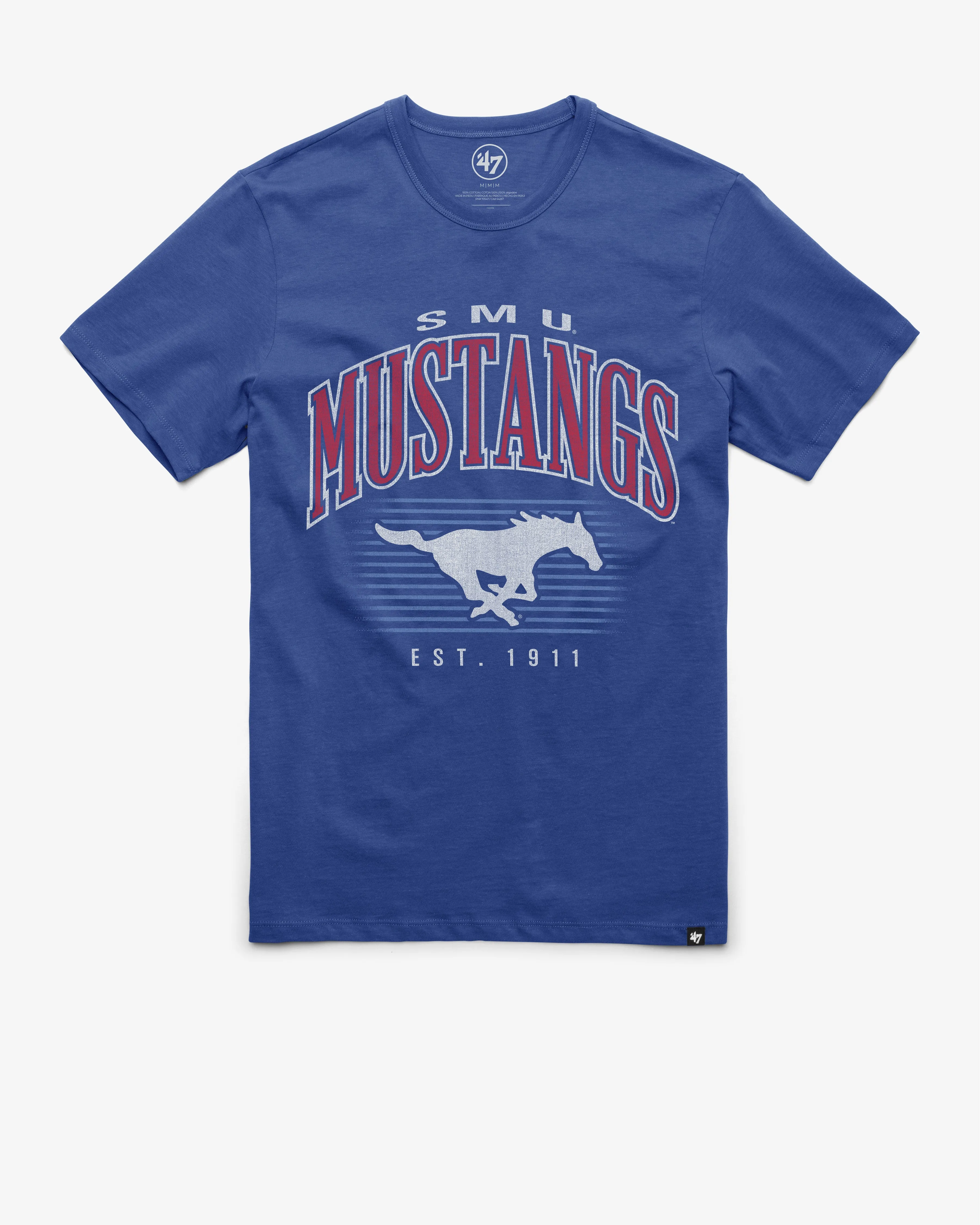 SOUTHERN METHODIST MUSTANGS DOUBLE HEADER '47 FRANKLIN TEE sold by 47