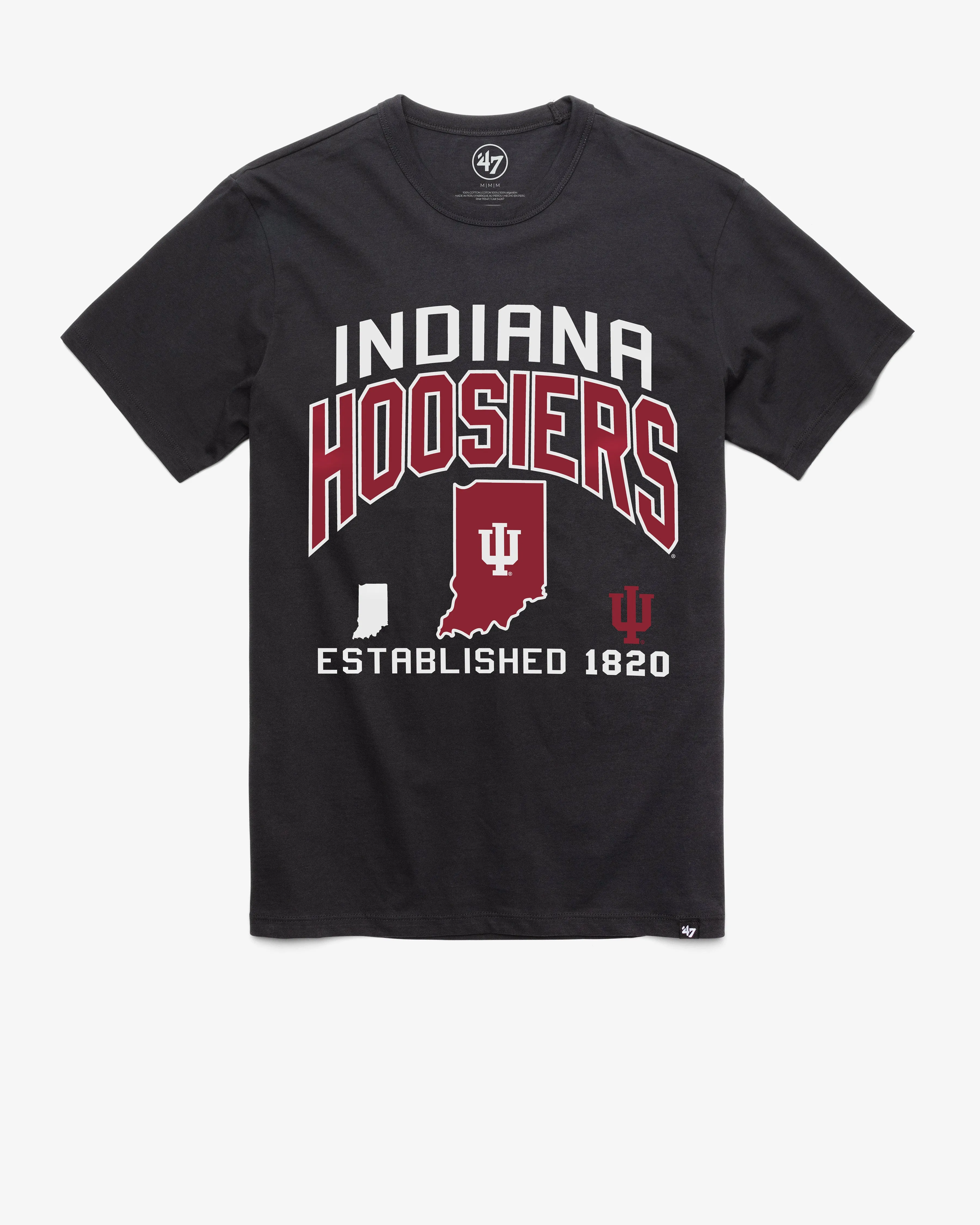 INDIANA HOOSIERS TURNED UP '47 FRANKLIN TEE sold by 47