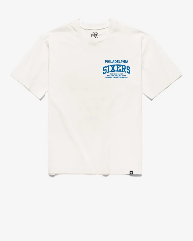 PHILADELPHIA 76ERS CHAMPIONS SHOPHOUSE '47 FOUNDATION TEE sold by 47