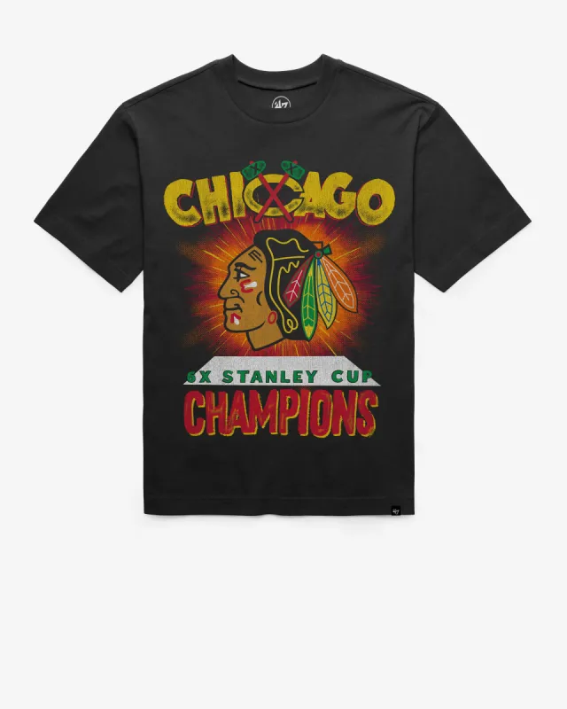 CHICAGO BLACKHAWKS VINTAGE STANLEY SIGMA '47 FOUNDATION TEE made by 47