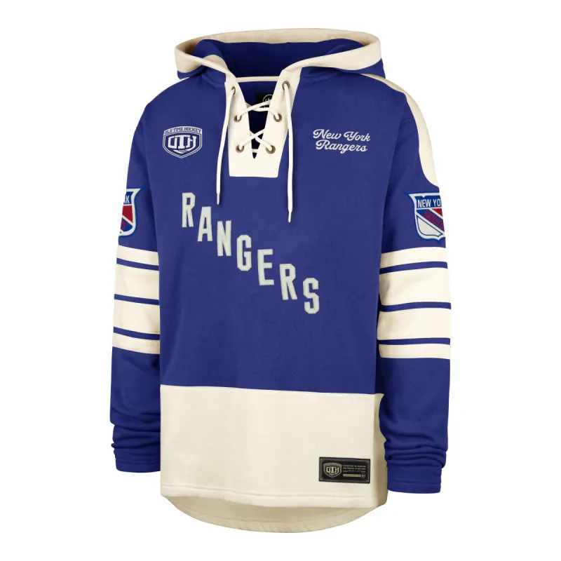 OLD TIME HOCKEY NEW YORK RANGERS VINTAGE BLUE LINE HERITAGE '47 LACER sold by 47