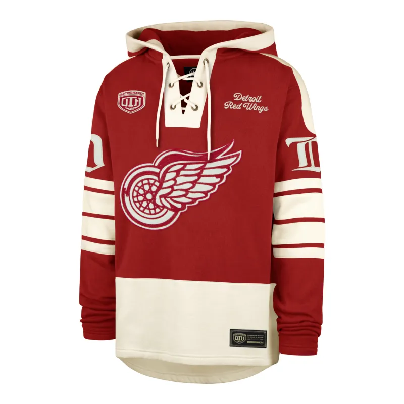 OLD TIME HOCKEY DETROIT RED WINGS VINTAGE BLUE LINE HERITAGE '47 LACER sold by 47