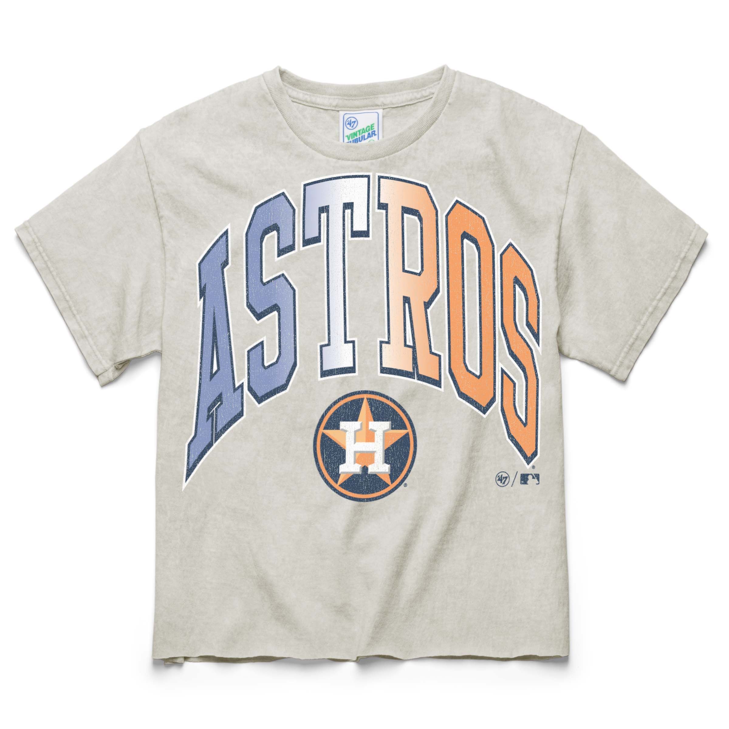 HOUSTON ASTROS AURORA MINERAL '47 VINTAGE TUBULAR CROP TEE WOMENS sold by 47