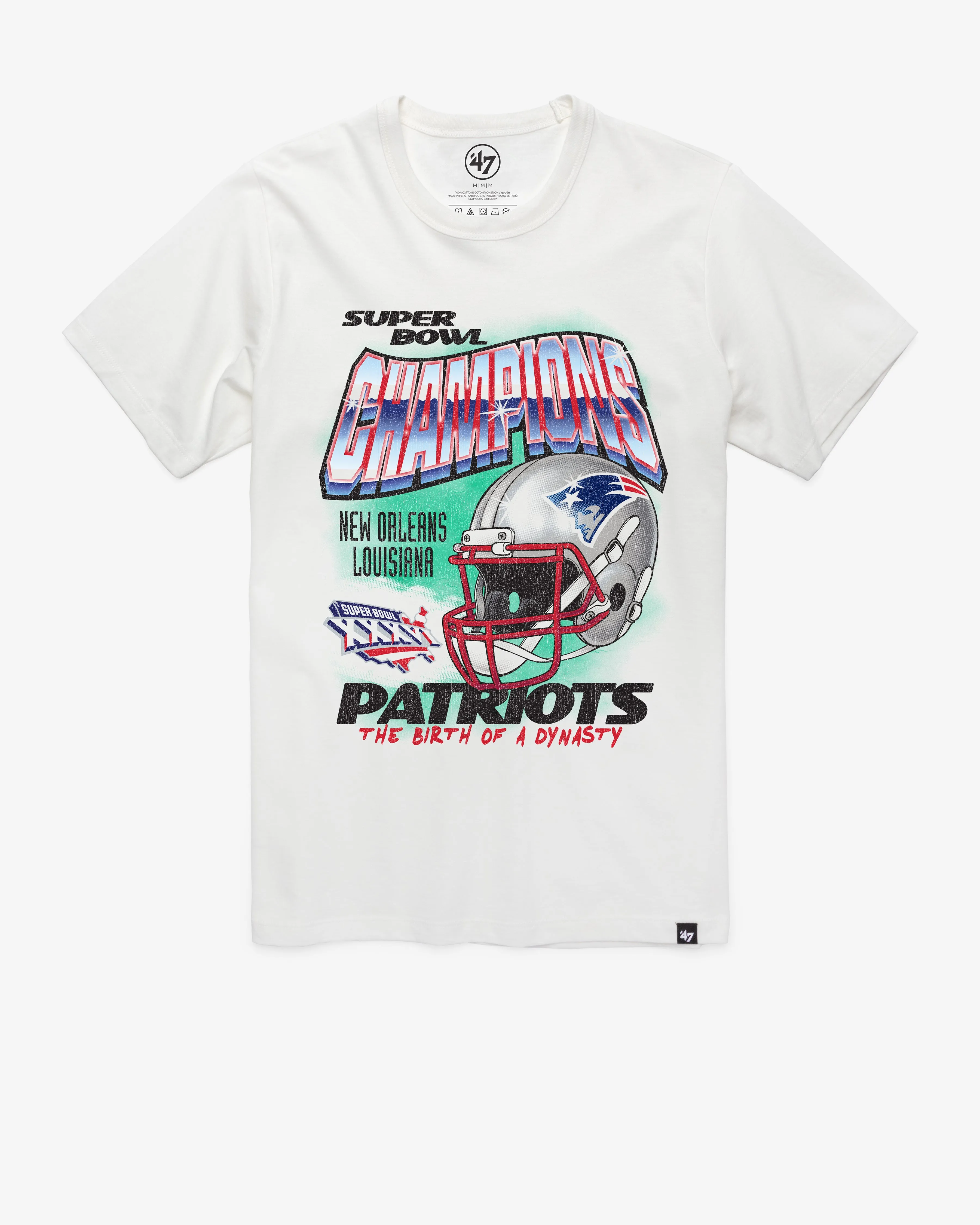 NEW ENGLAND PATRIOTS SUPER BOWL SHOWCASE '47 FRANKLIN TEE sold by 47