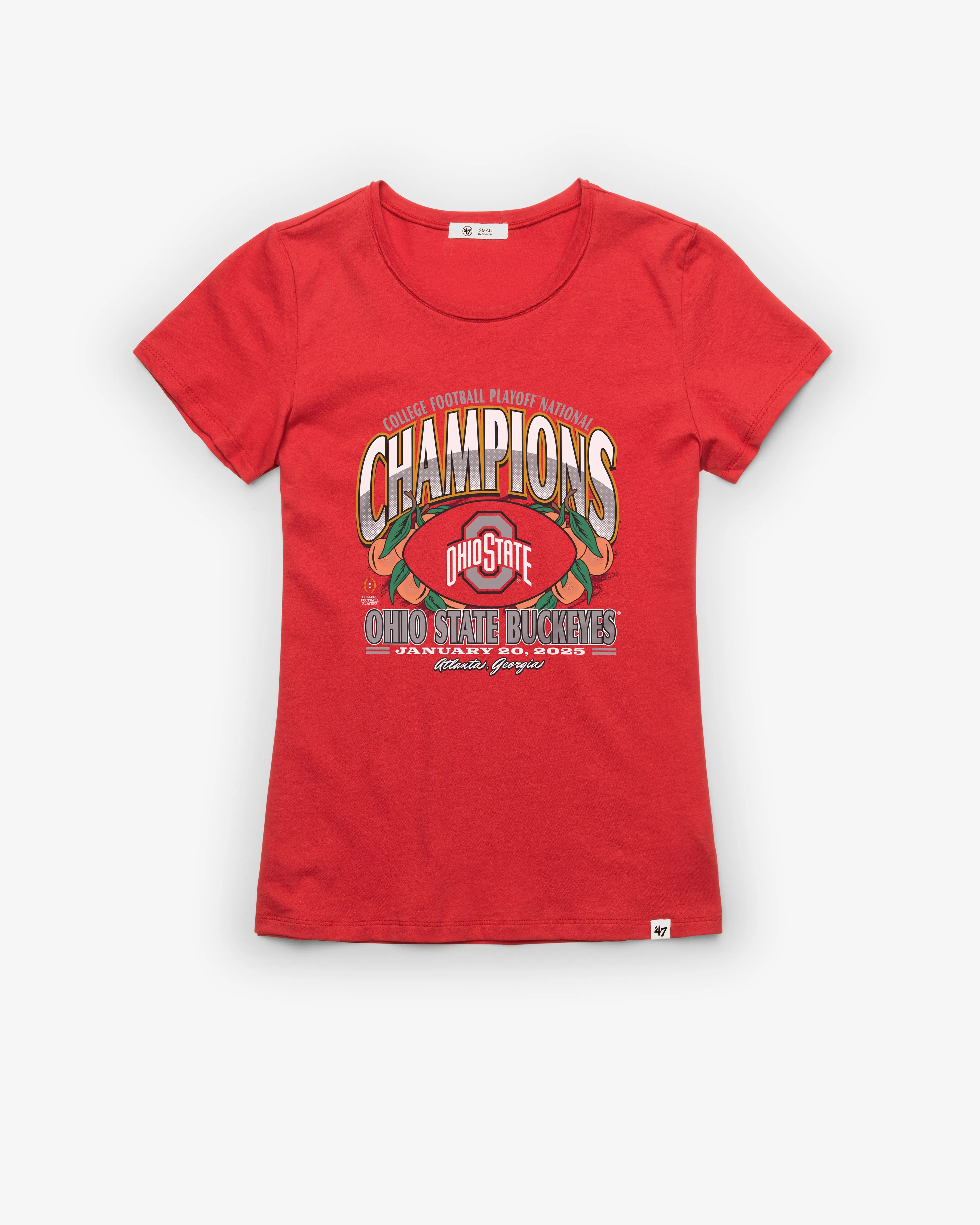 OHIO STATE BUCKEYES 2024 CFP NATIONAL CHAMPIONS '47 FRANKIE TEE WOMENS sold by 47