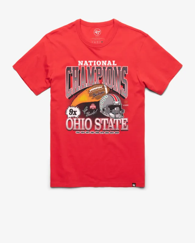 OHIO STATE BUCKEYES 2024 CFP NATIONAL CHAMPIONS '47 FRANKLIN TEE sold by 47