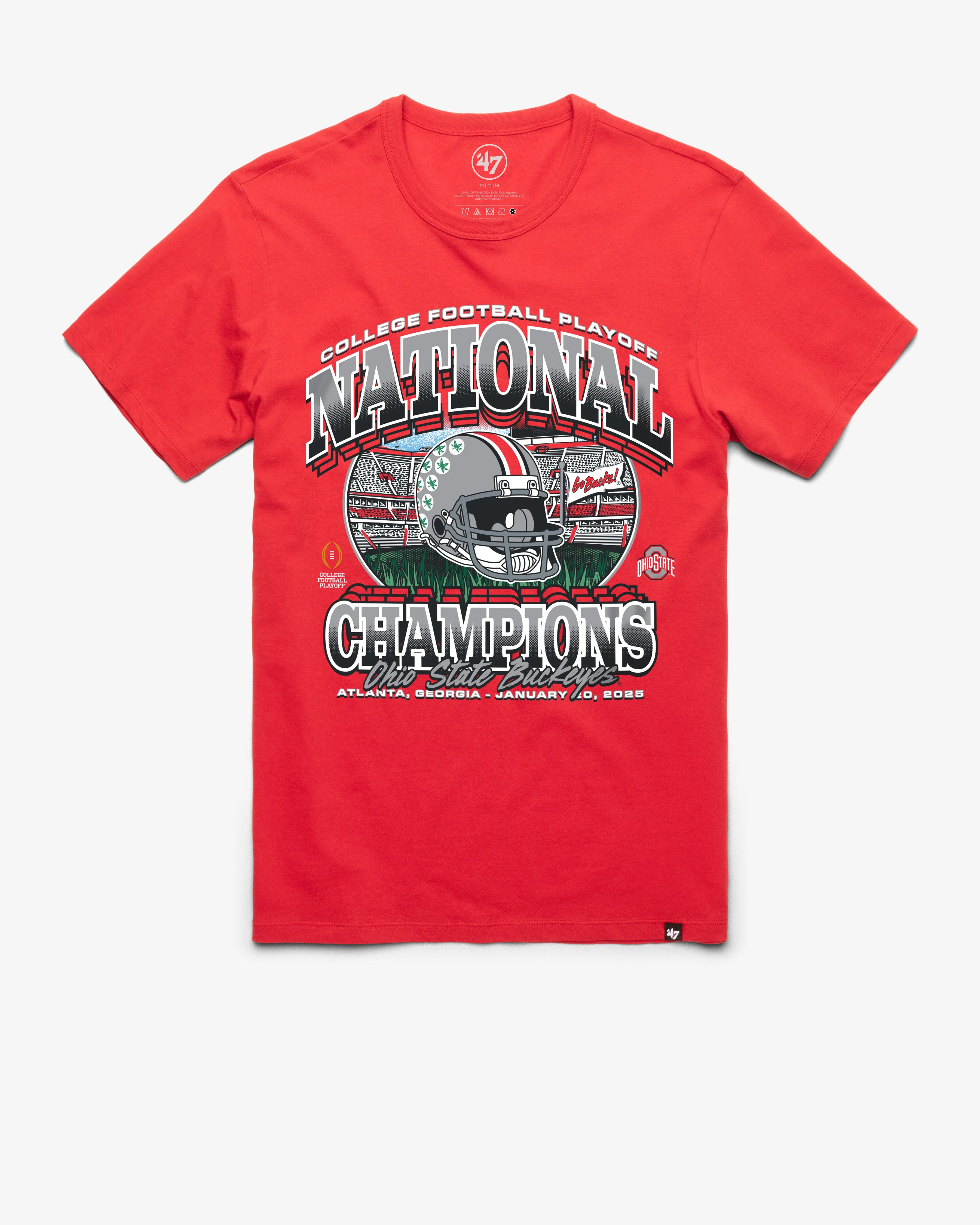 OHIO STATE BUCKEYES 2024 CFP NATIONAL CHAMPIONS '47 FRANKLIN TEE sold by 47