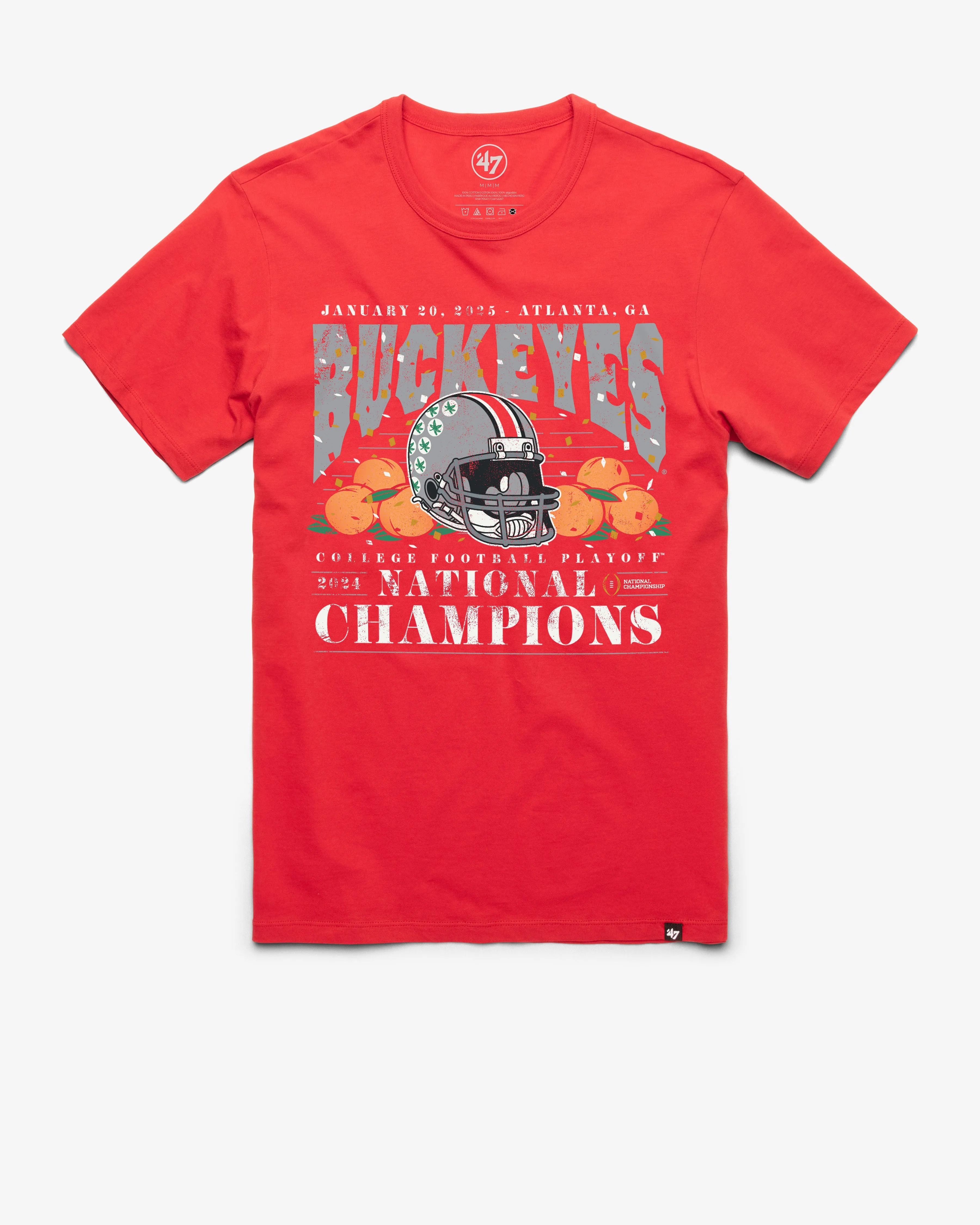 OHIO STATE BUCKEYES 2024 CFP NATIONAL CHAMPIONS '47 FRANKLIN TEE sold by 47