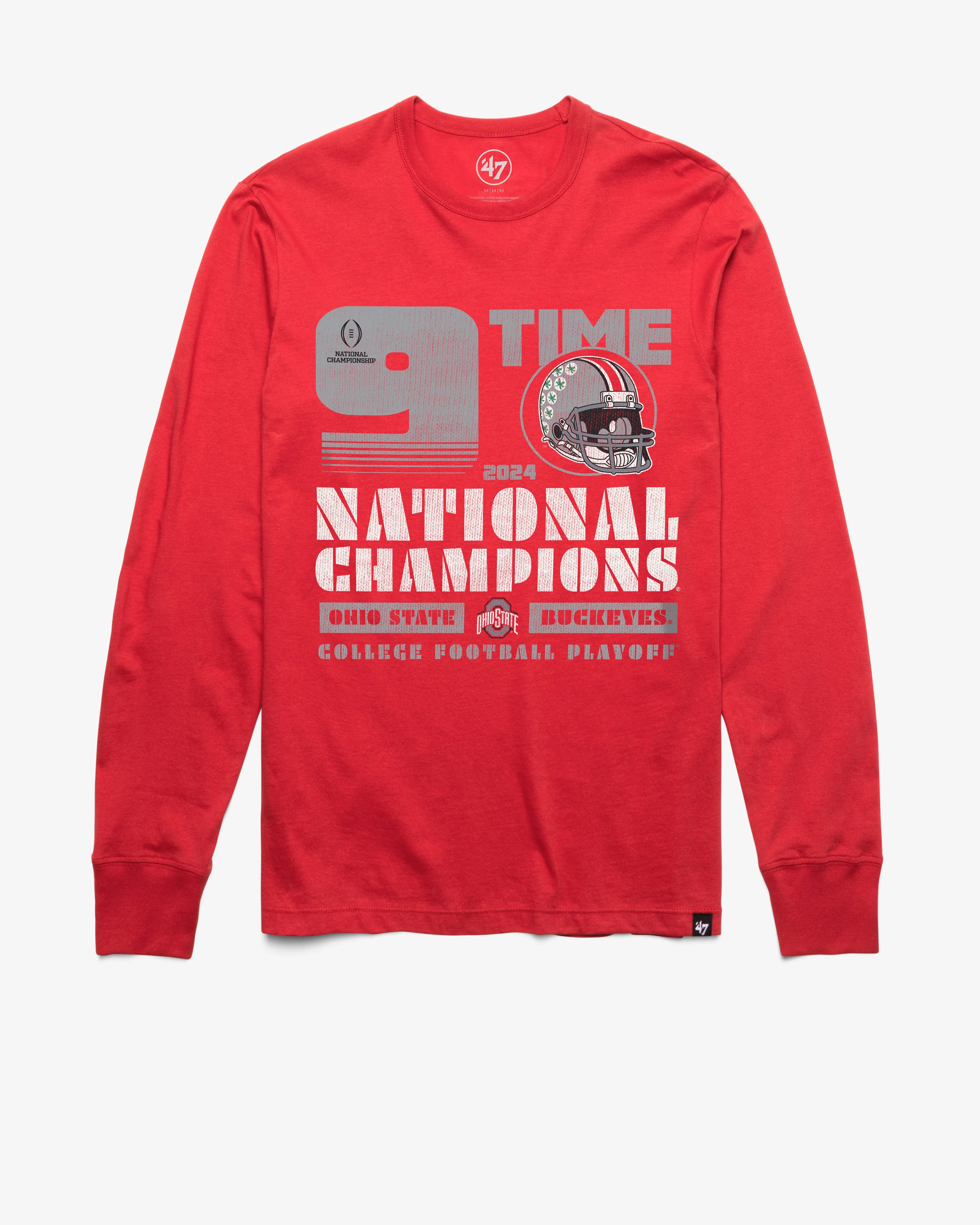 OHIO STATE BUCKEYES 2024 CFP NATIONAL CHAMPIONS '47 FRANKLIN LONG SLEEVE TEE sold by 47