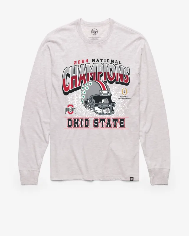 OHIO STATE BUCKEYES 2024 CFP NATIONAL CHAMPIONS '47 FRANKLIN LONG SLEEVE TEE sold by 47