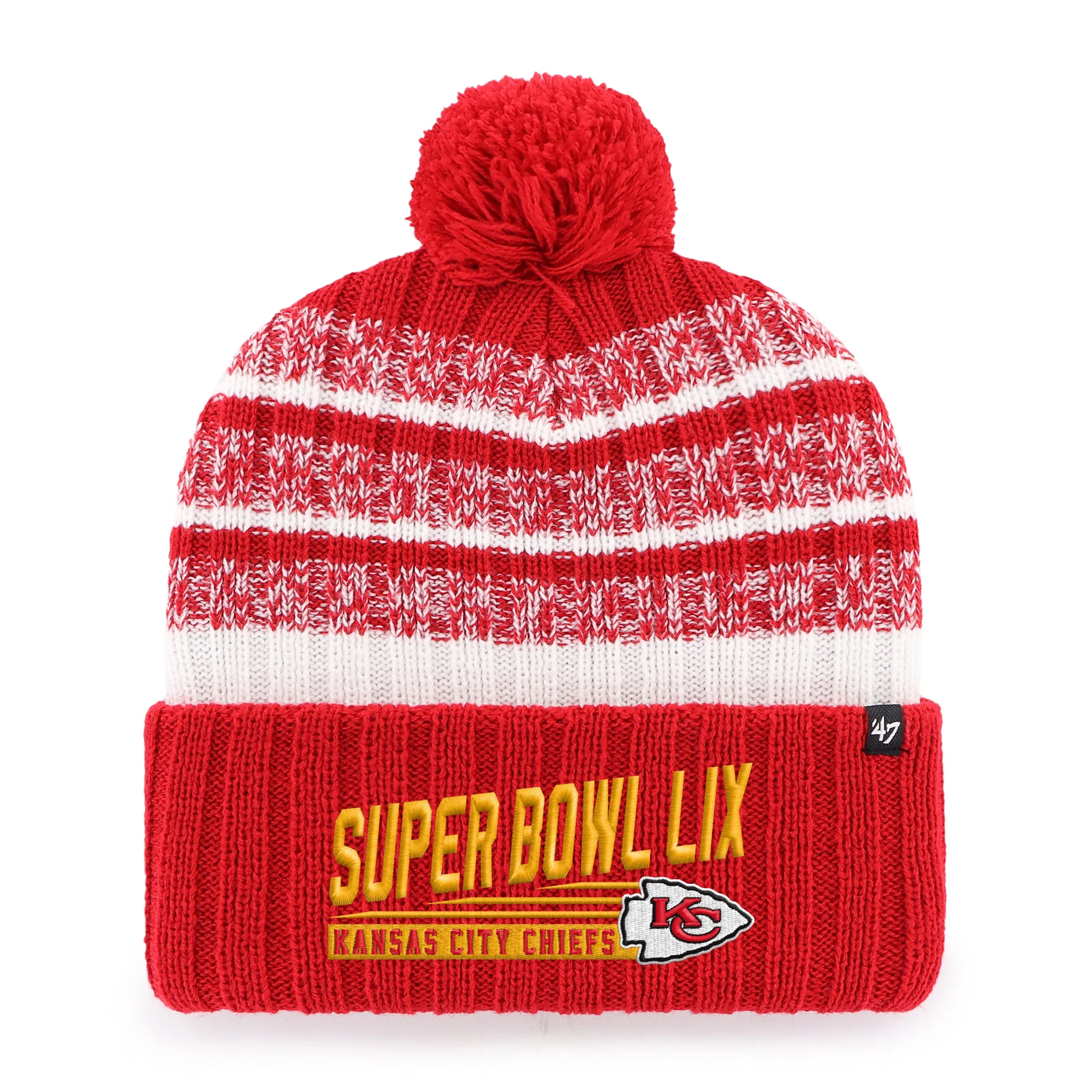 KANSAS CITY CHIEFS SUPER BOWL LIX TAVERN '47 CUFF KNIT sold by 47
