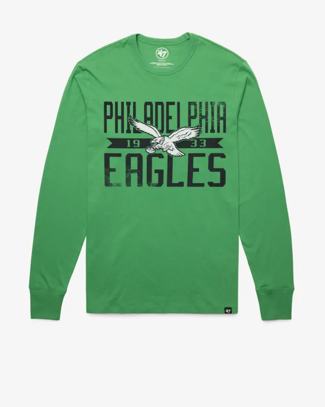 PHILADELPHIA EAGLES HISTORIC WIDE OUT '47 FRANKLIN LONG SLEEVE TEE sold by 47