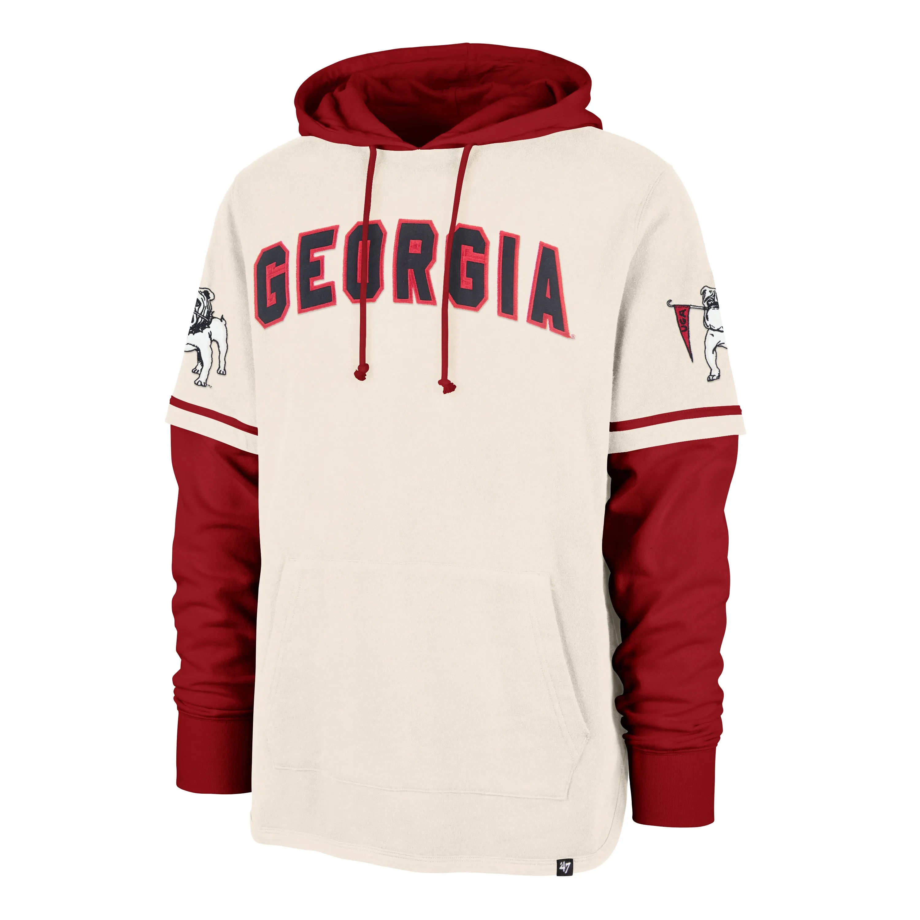 GEORGIA BULLDOGS VINTAGE TRIFECTA '47 SHORTSTOP PULLOVER HOOD sold by 47
