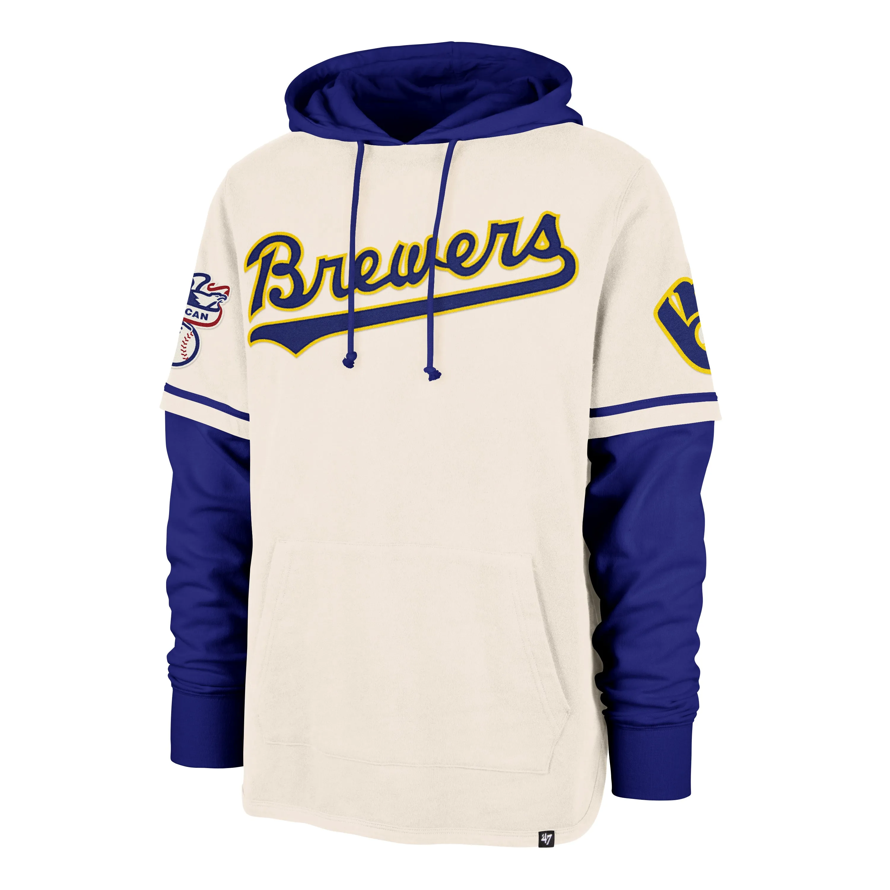 MILWAUKEE BREWERS COOPERSTOWN TRIFECTA '47 SHORTSTOP PULLOVER sold by 47