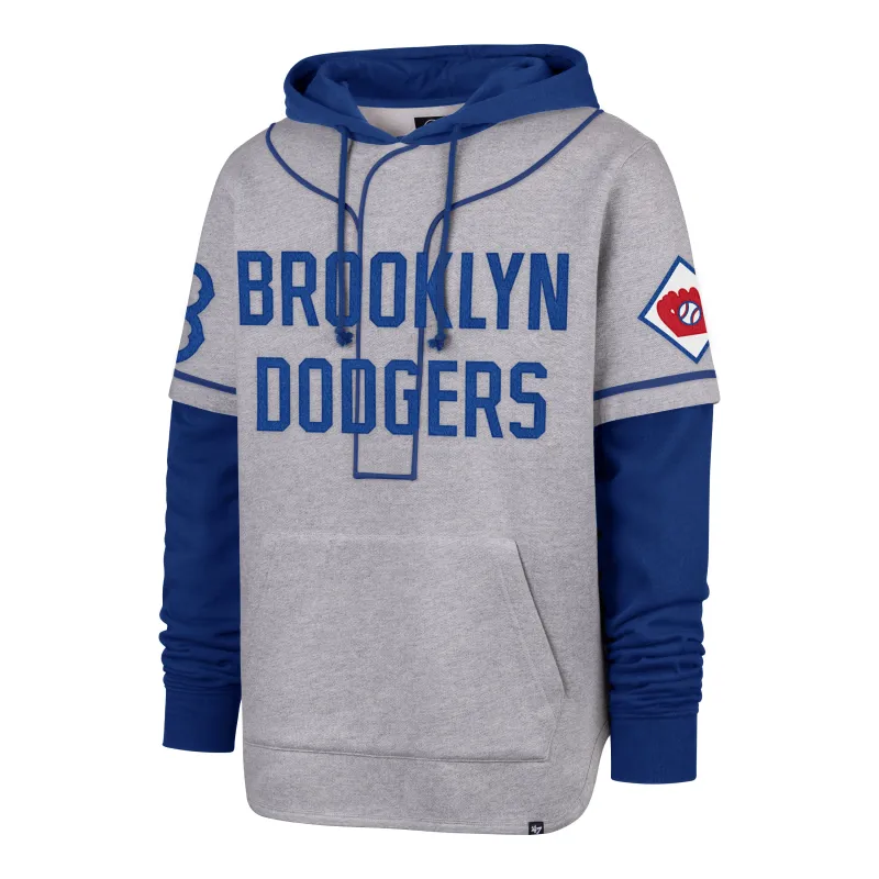 LOS ANGELES DODGERS COOPERSTOWN GAME FELT FIFTIES '47 SHORTSTOP PULLLOVER HOOD sold by 47