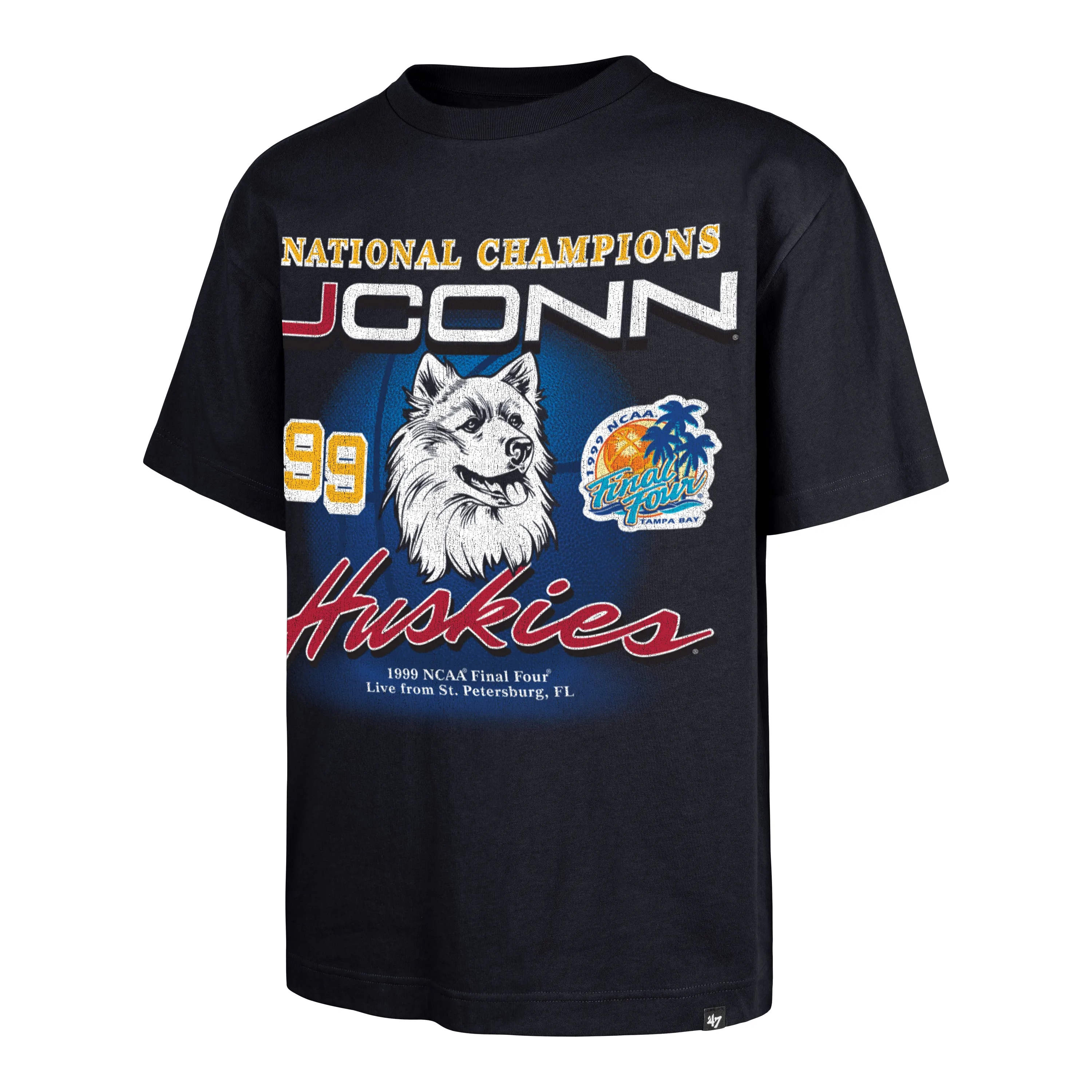 CONNECTICUT HUSKIES UCONN RAH RAH '47 FOUNDATION TEE sold by 47