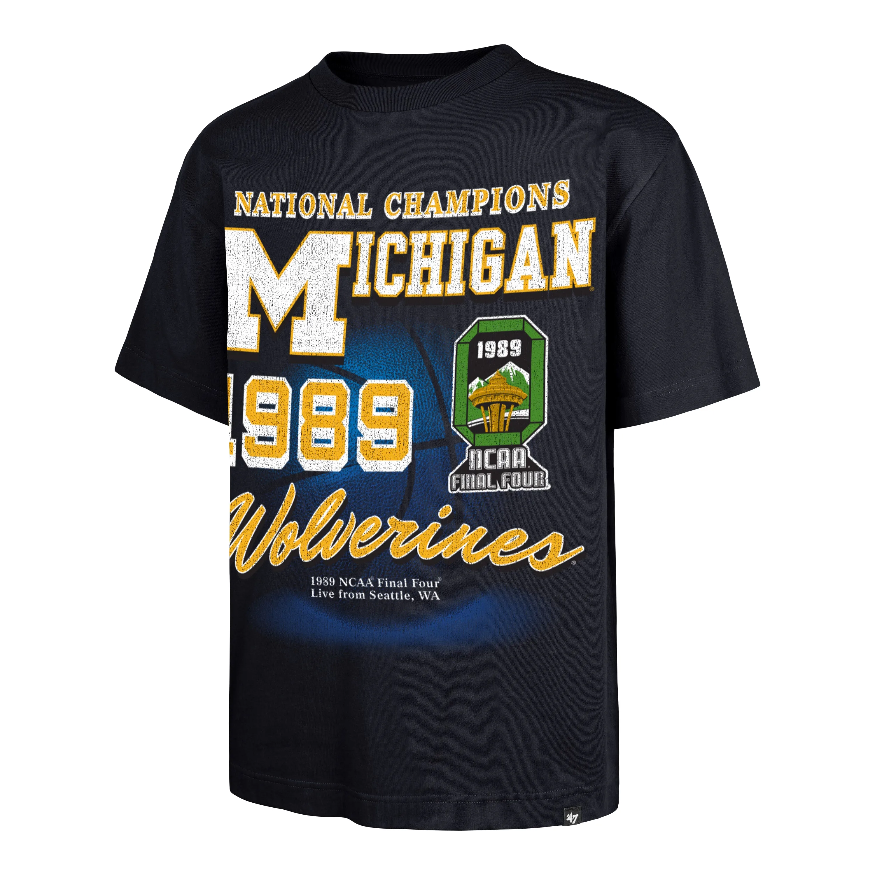 MICHIGAN WOLVERINES RAH RAH '47 FOUNDATION TEE sold by 47