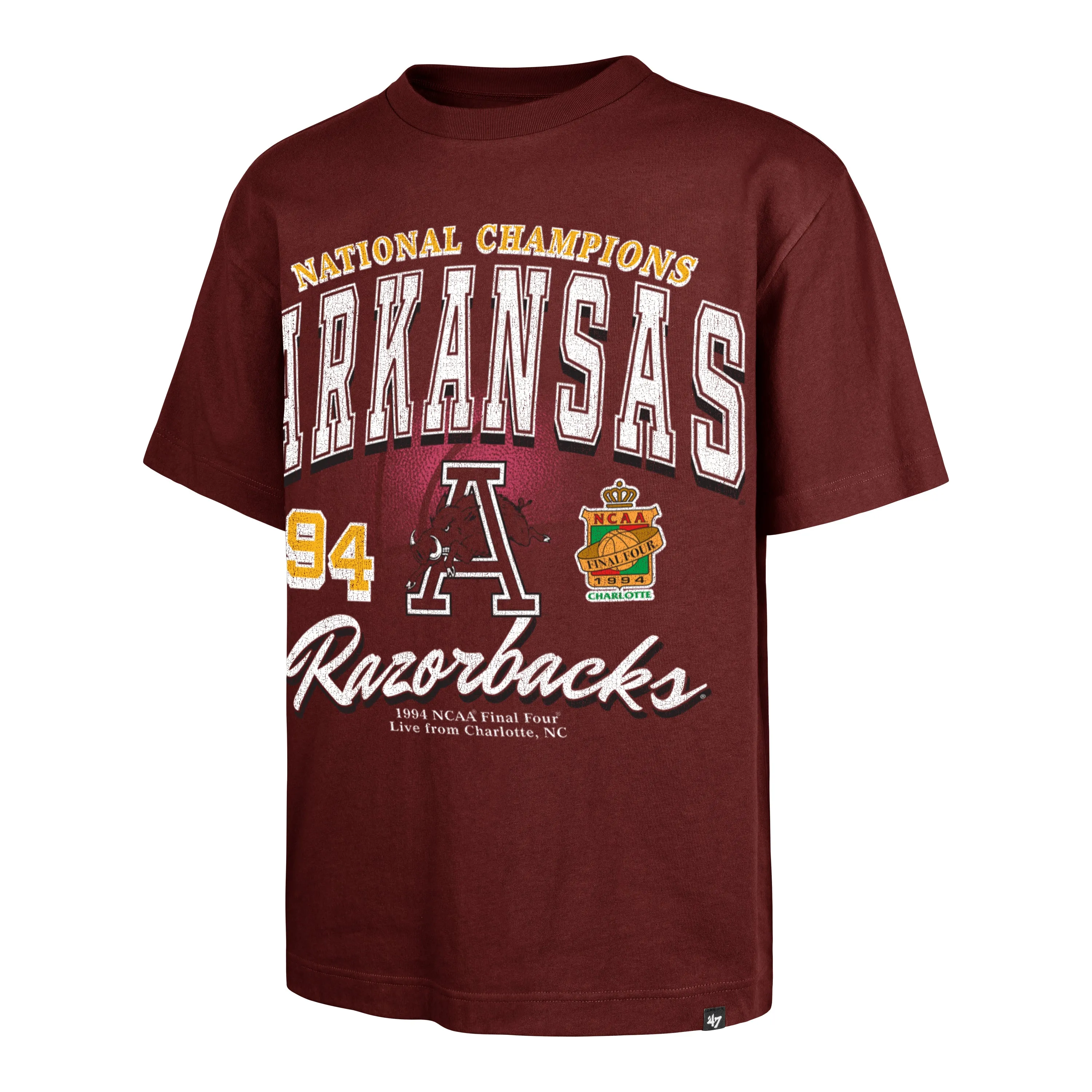 ARKANSAS RAZORBACKS RAH RAH '47 FOUNDATION TEE sold by 47