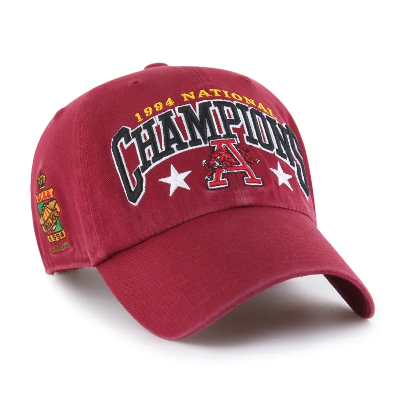 ARKANSAS RAZORBACKS TITLE CHAMP '47 CLEAN UP made by 47
