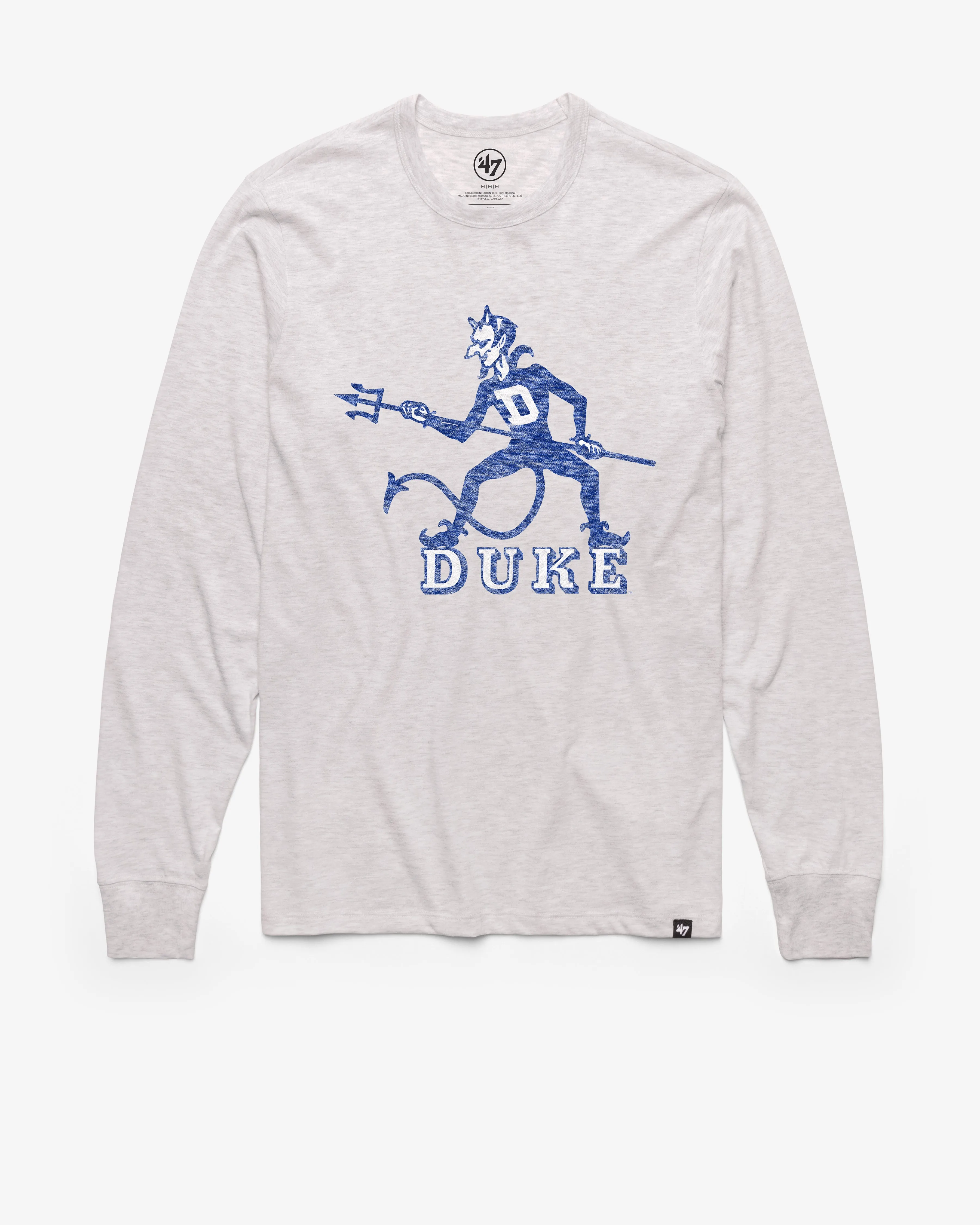DUKE BLUE DEVILS VINTAGE PREMIER '47 FRANKLIN LONG SLEEVE TEE sold by 47