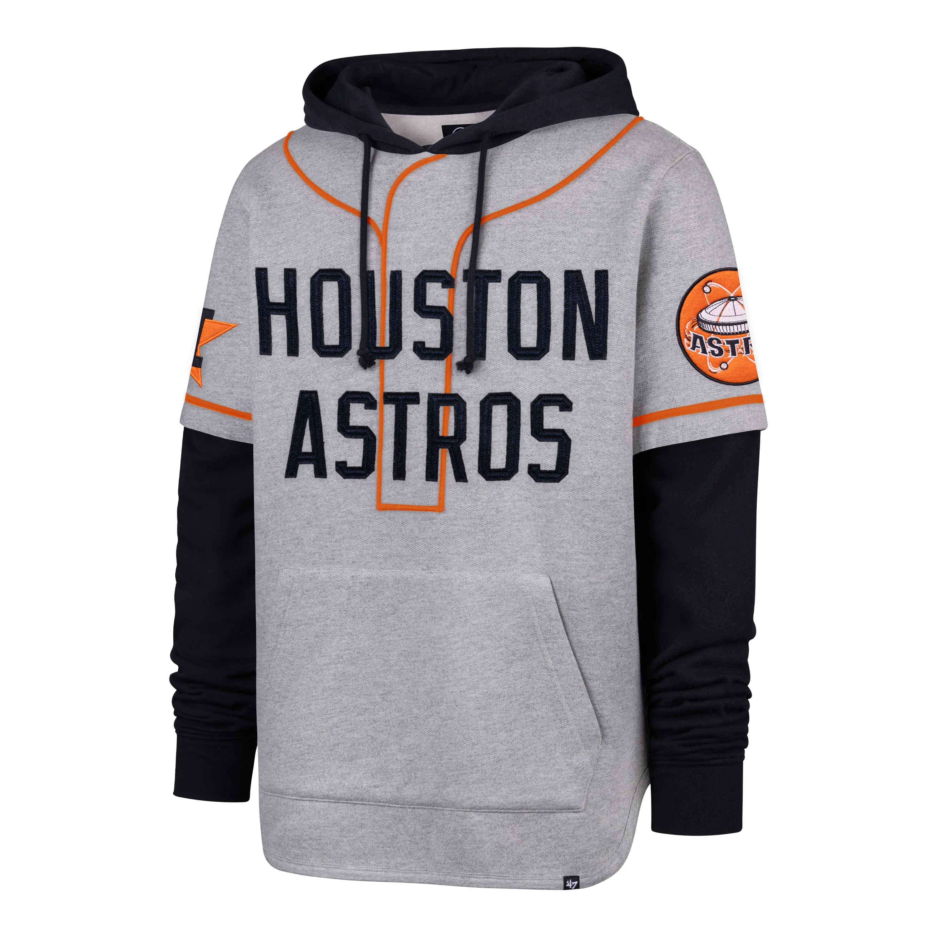 HOUSTON ASTROS COOPERSTOWN GAME FELT FIFTIES '47 SHORTSTOP PULLOVER HOOD sold by 47
