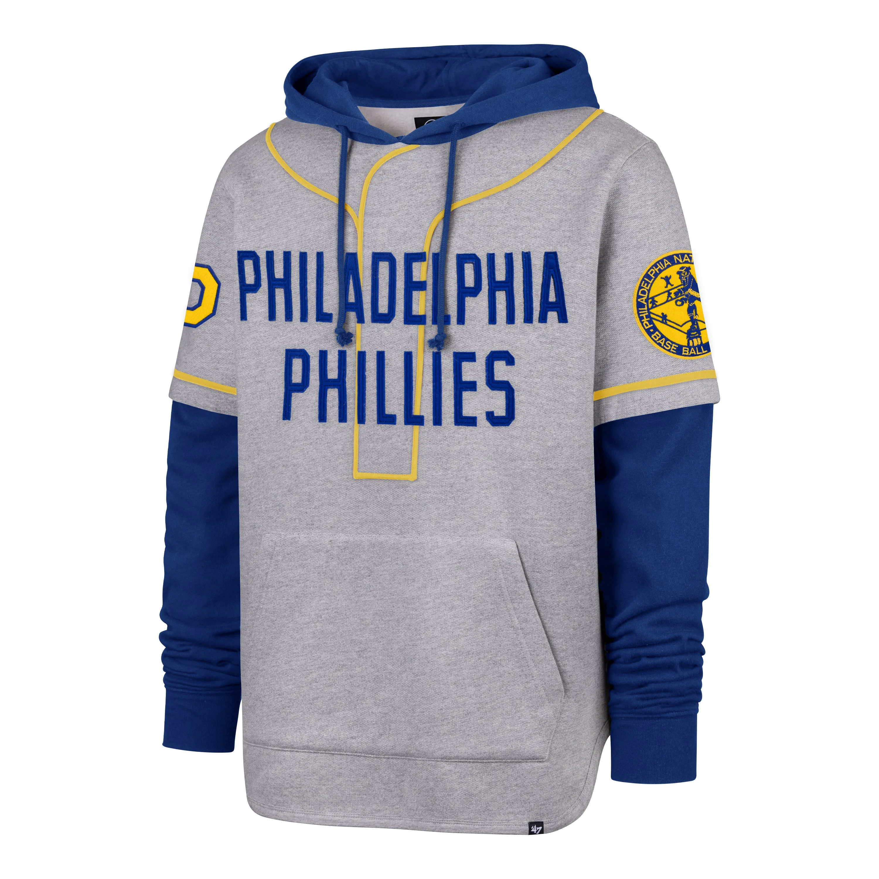 PHILADELPHIA PHILLIES COOPERSTOWN GAME FELT FIFTIES '47 SHORTSTOP PULLOVER HOOD sold by 47