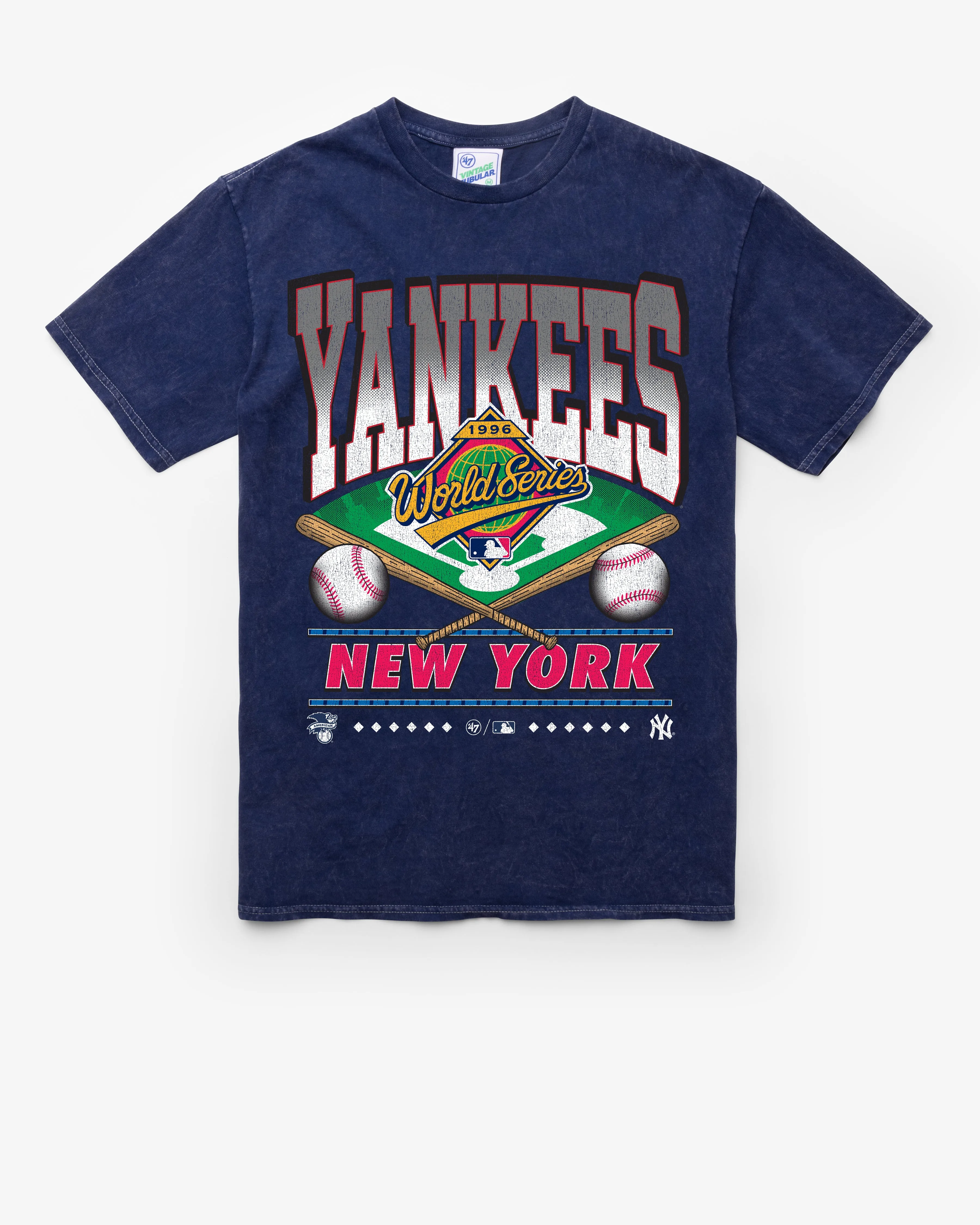 NEW YORK YANKEES COOPERSTOWN WORLD SERIES STRAIGHT SHOT VINTAGE '47 TUBULAR TEE sold by 47