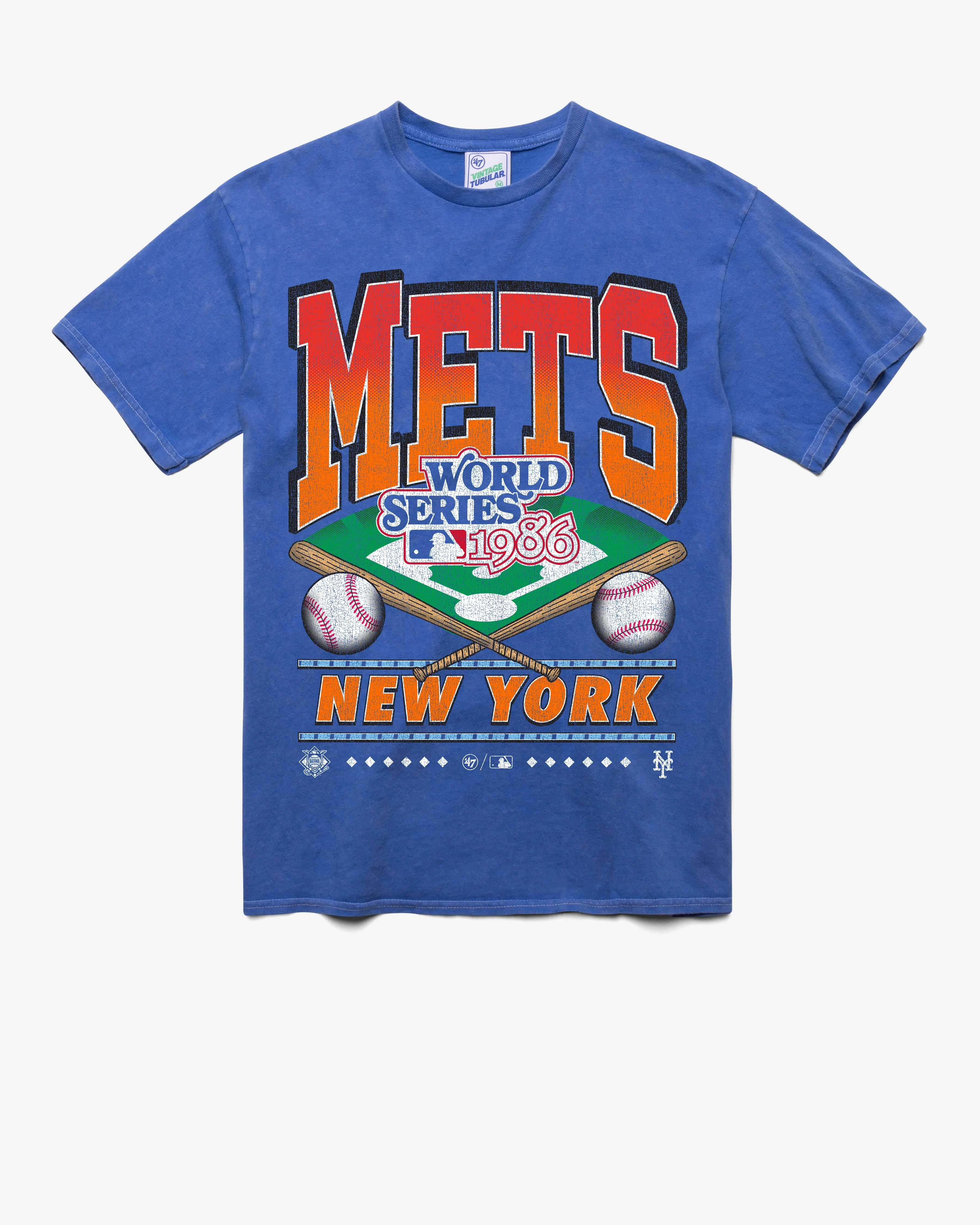 NEW YORK METS COOPERSTOWN WORLD SERIES STRAIGHT SHOT VINTAGE '47 TUBULAR TEE sold by 47