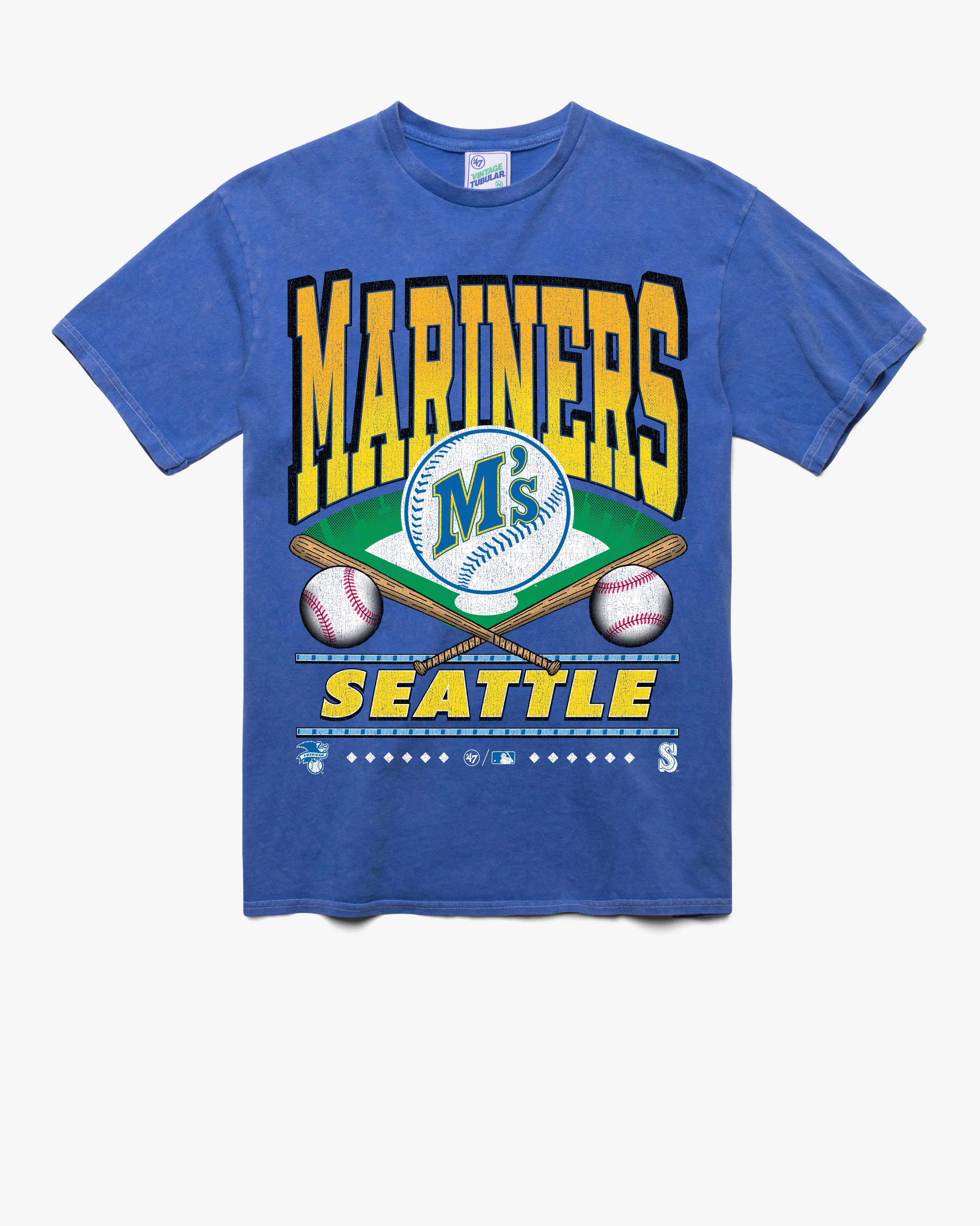 SEATTLE MARINERS COOPERSTOWN STRAIGHT SHOT VINTAGE '47 TUBULAR TEE sold by 47