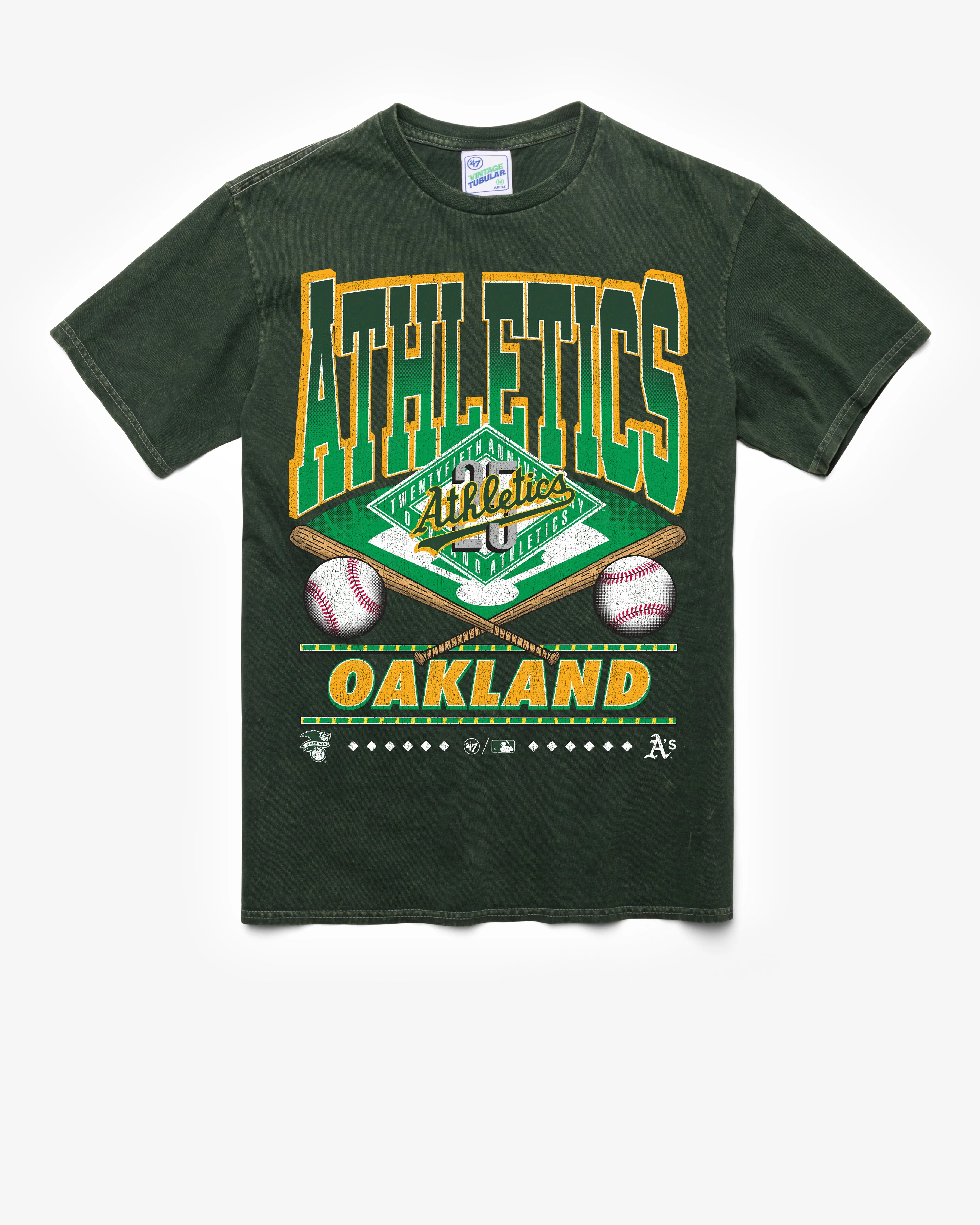 ATHLETICS BASEBALL COOPERSTOWN STRAIGHT SHOT VINTAGE '47 TUBULAR TEE sold by 47