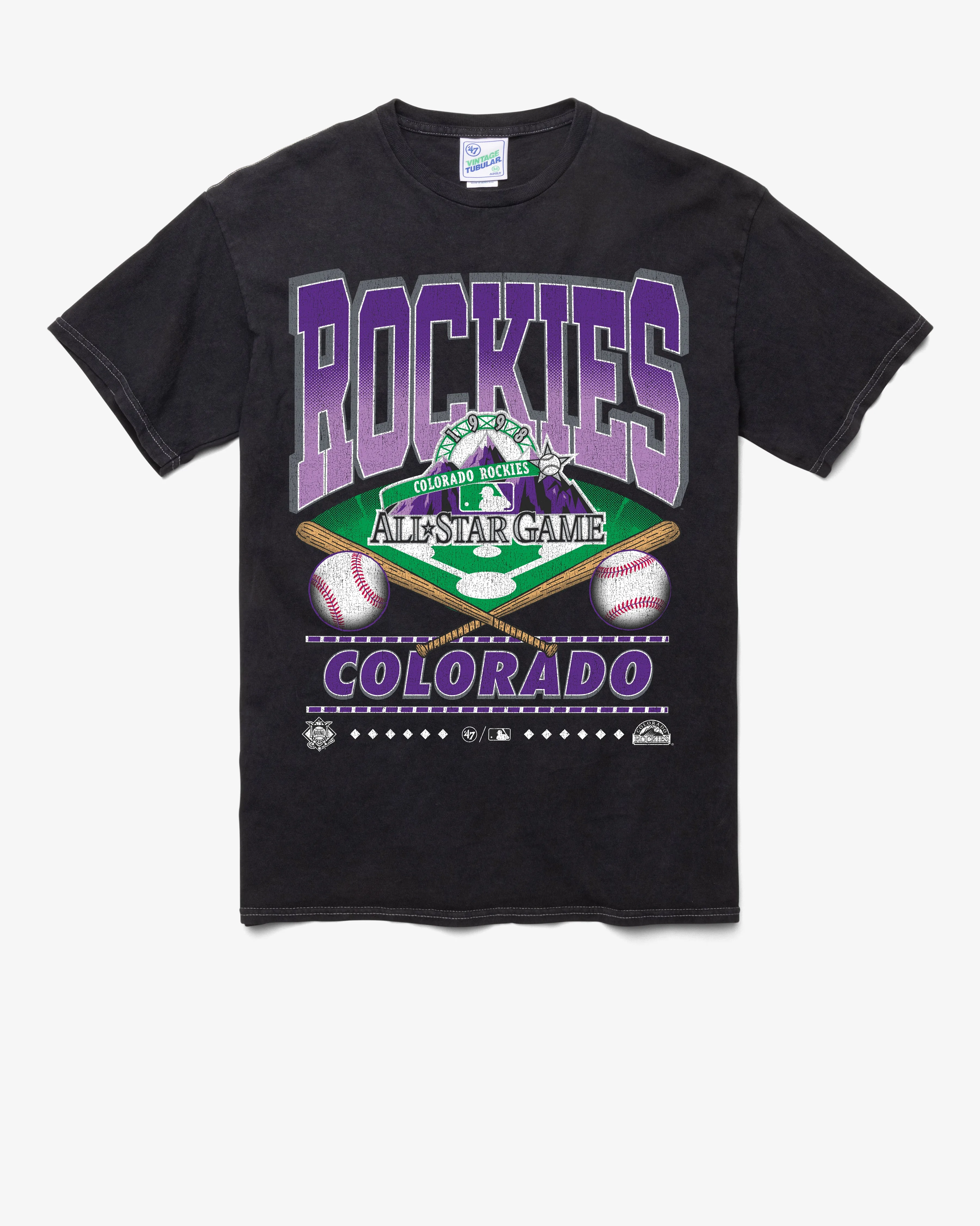 COLORADO ROCKIES COOPERSTOWN STRAIGHT SHOT VINTAGE '47 TUBULAR TEE sold by 47
