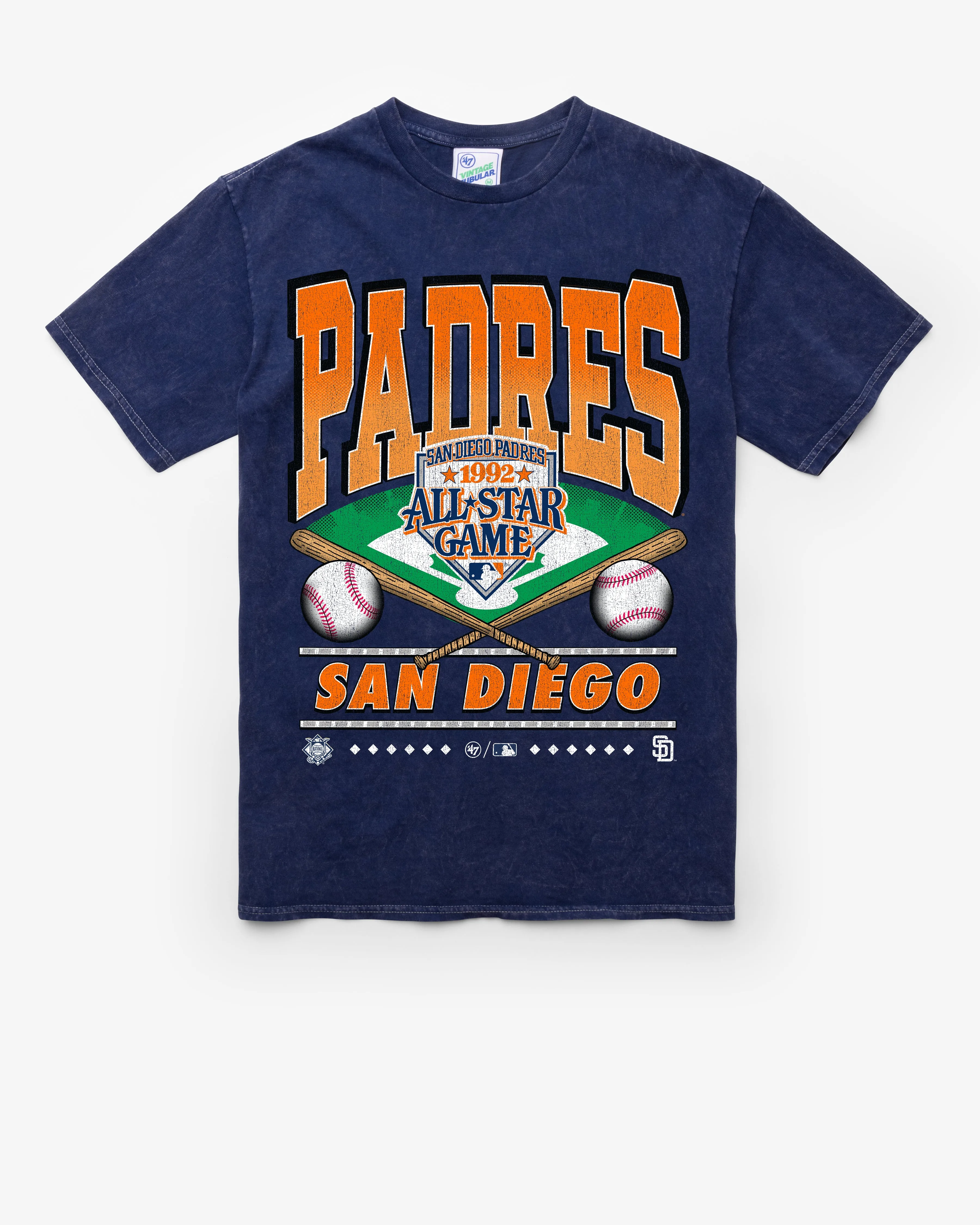SAN DIEGO PADRES COOPERSTOWN STRAIGHT SHOT VINTAGE '47 TUBULAR TEE sold by 47