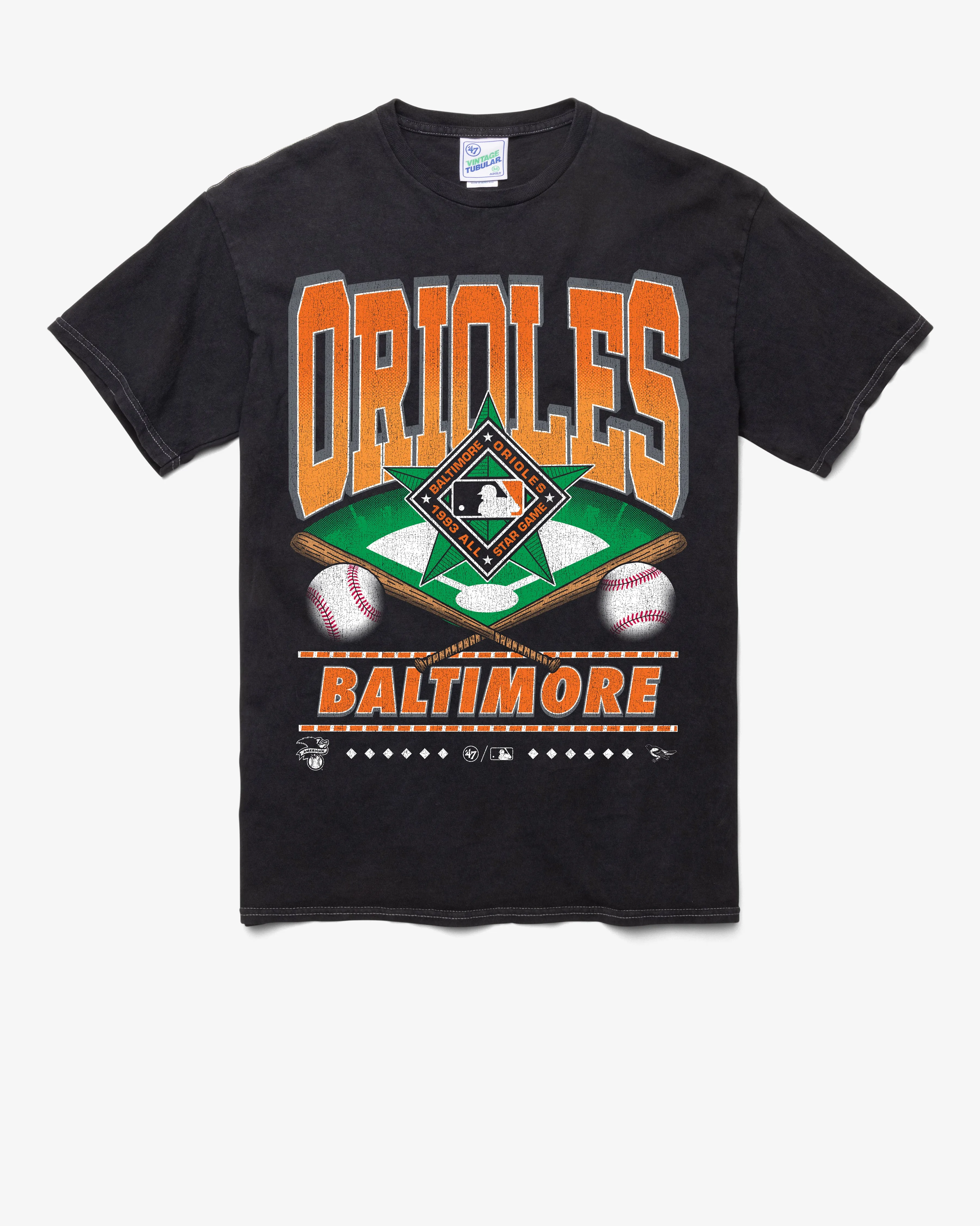 BALTIMORE ORIOLES COOPERSTOWN STRAIGHT SHOT VINTAGE '47 TUBULAR TEE sold by 47