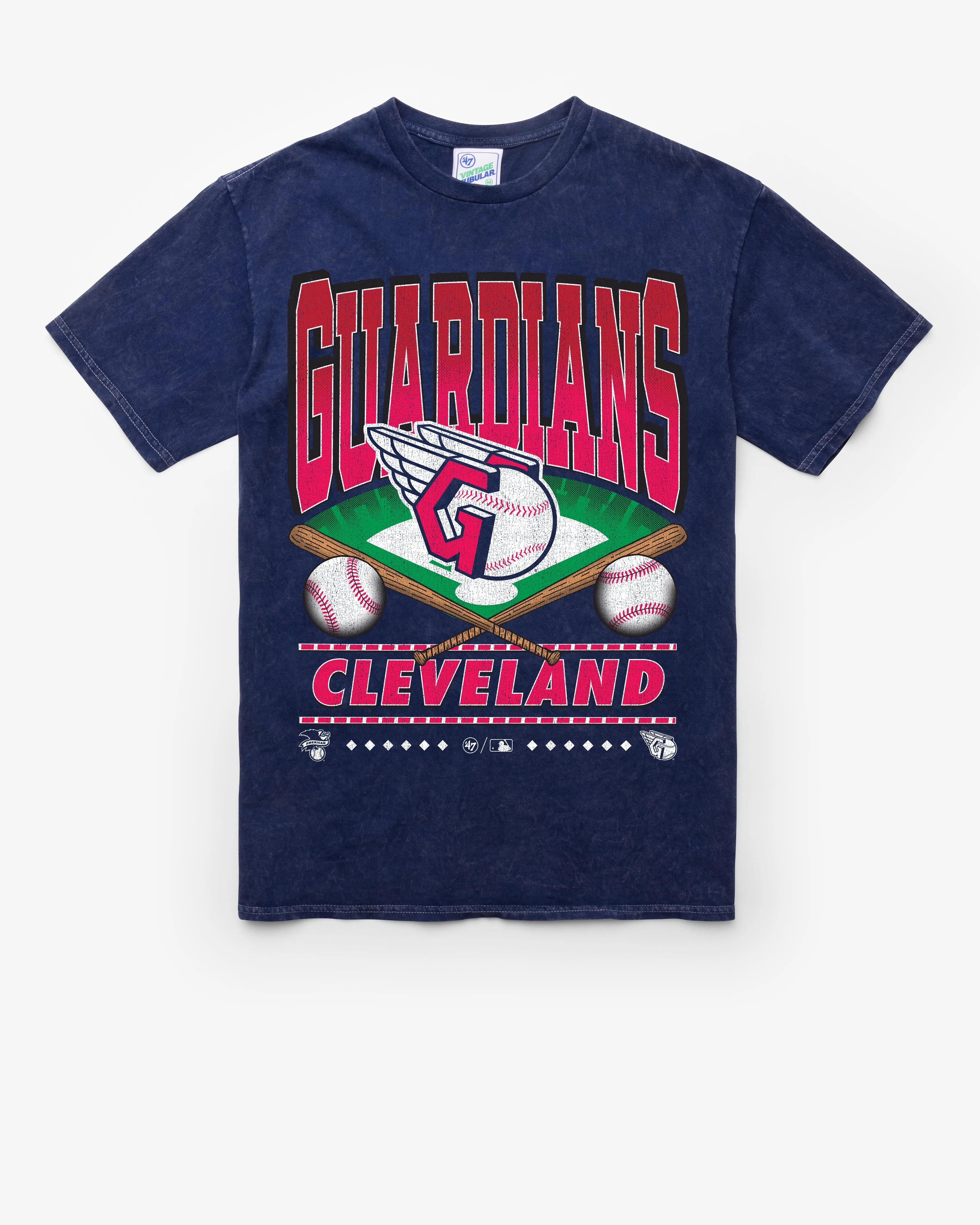 CLEVELAND GUARDIANS STRAIGHT SHOT VINTAGE '47 TUBULAR TEE sold by 47